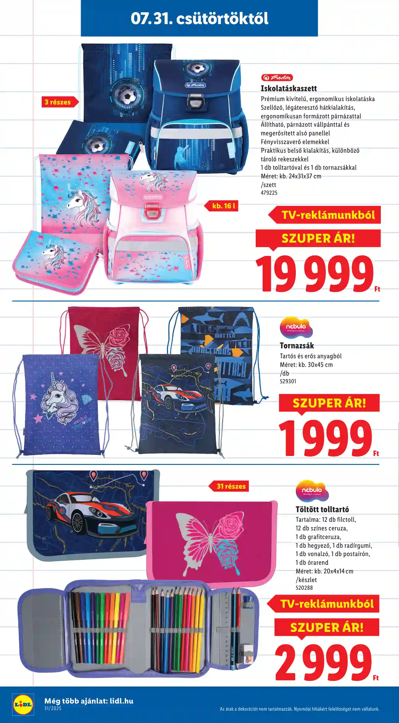 Lidl akciós újság 31. hét (Érvényes 07.31-től) (2 oldal)