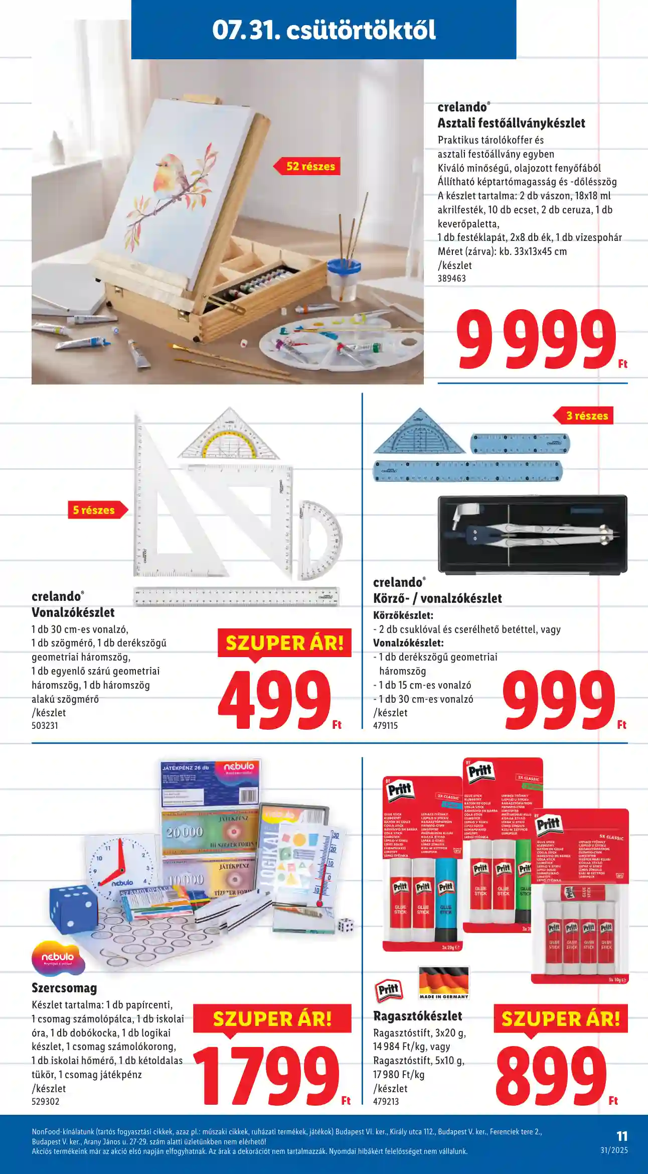 Lidl akciós újság 31. hét (Érvényes 07.31-től) (3 oldal)