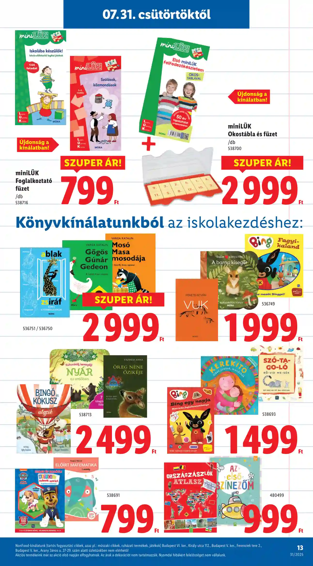 Lidl akciós újság 31. hét (Érvényes 07.31-től) (5 oldal)