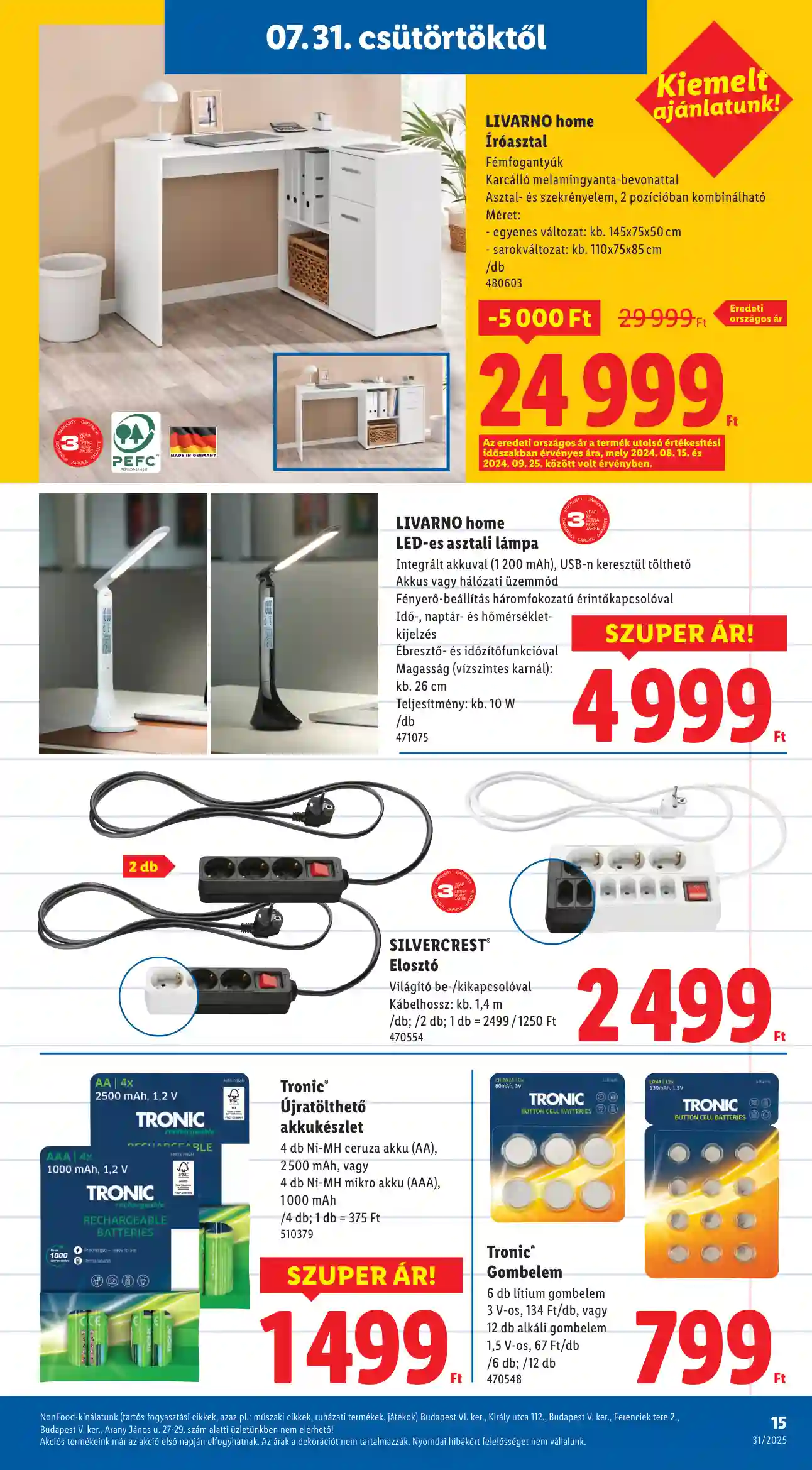 Lidl akciós újság 31. hét (Érvényes 07.31-től) (7 oldal)