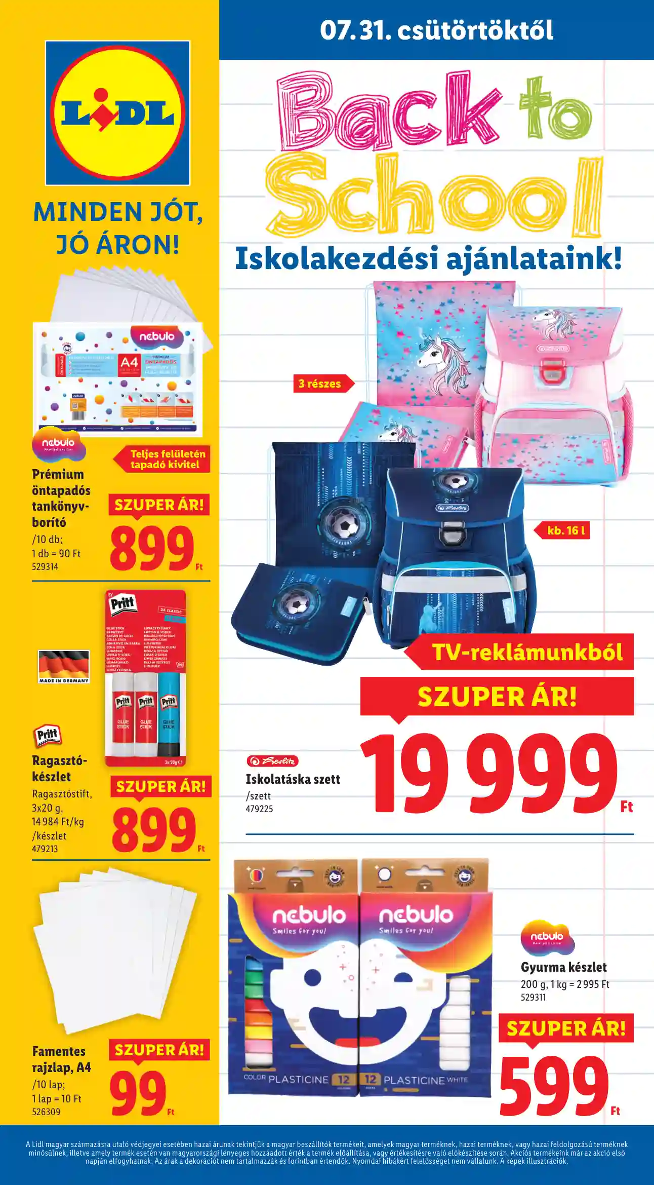 Lidl akciós újság 31. hét (Érvényes 07.31-től) (10 oldal)