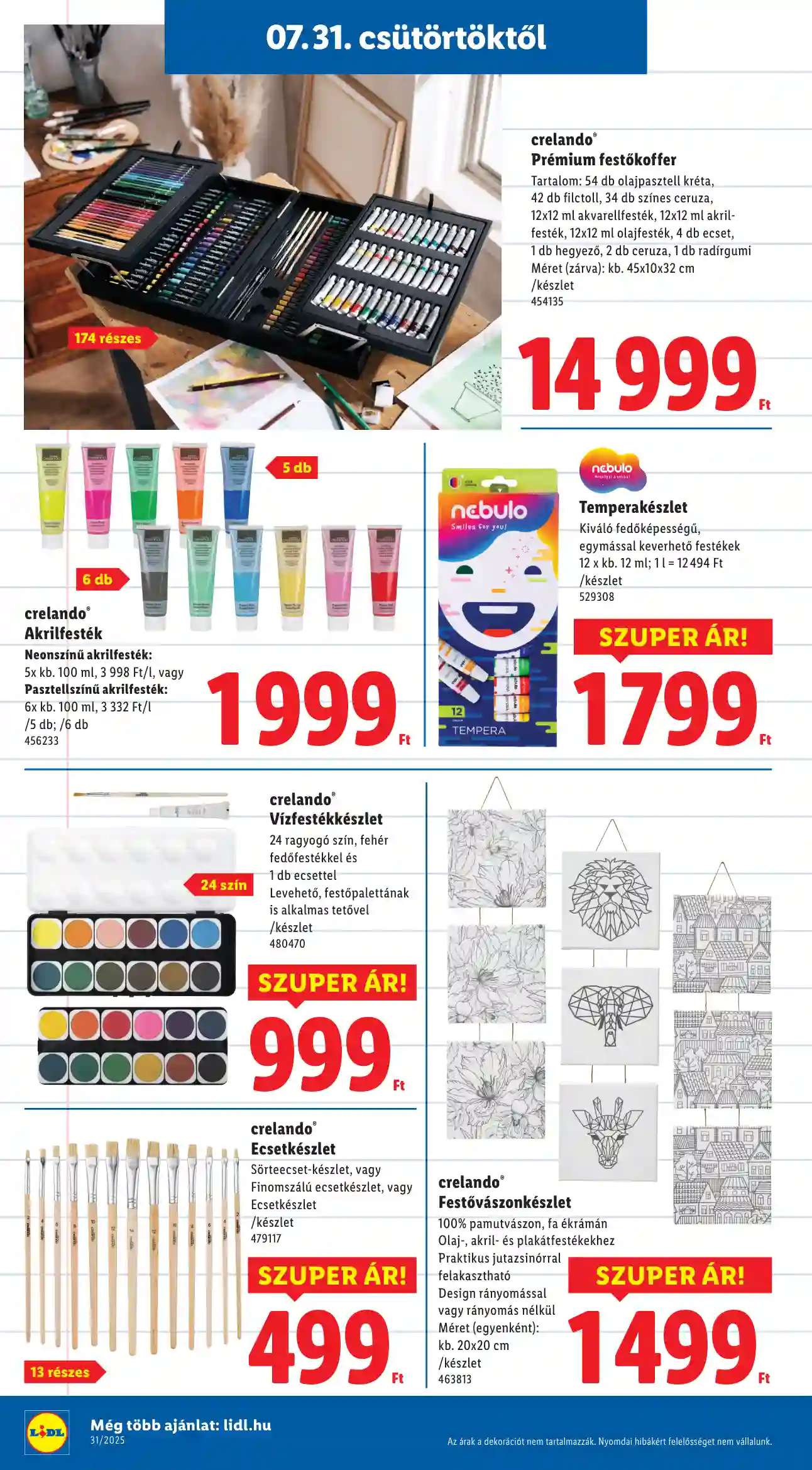 Lidl akciós újság 31. hét (Érvényes 07.31-től) (18 oldal)