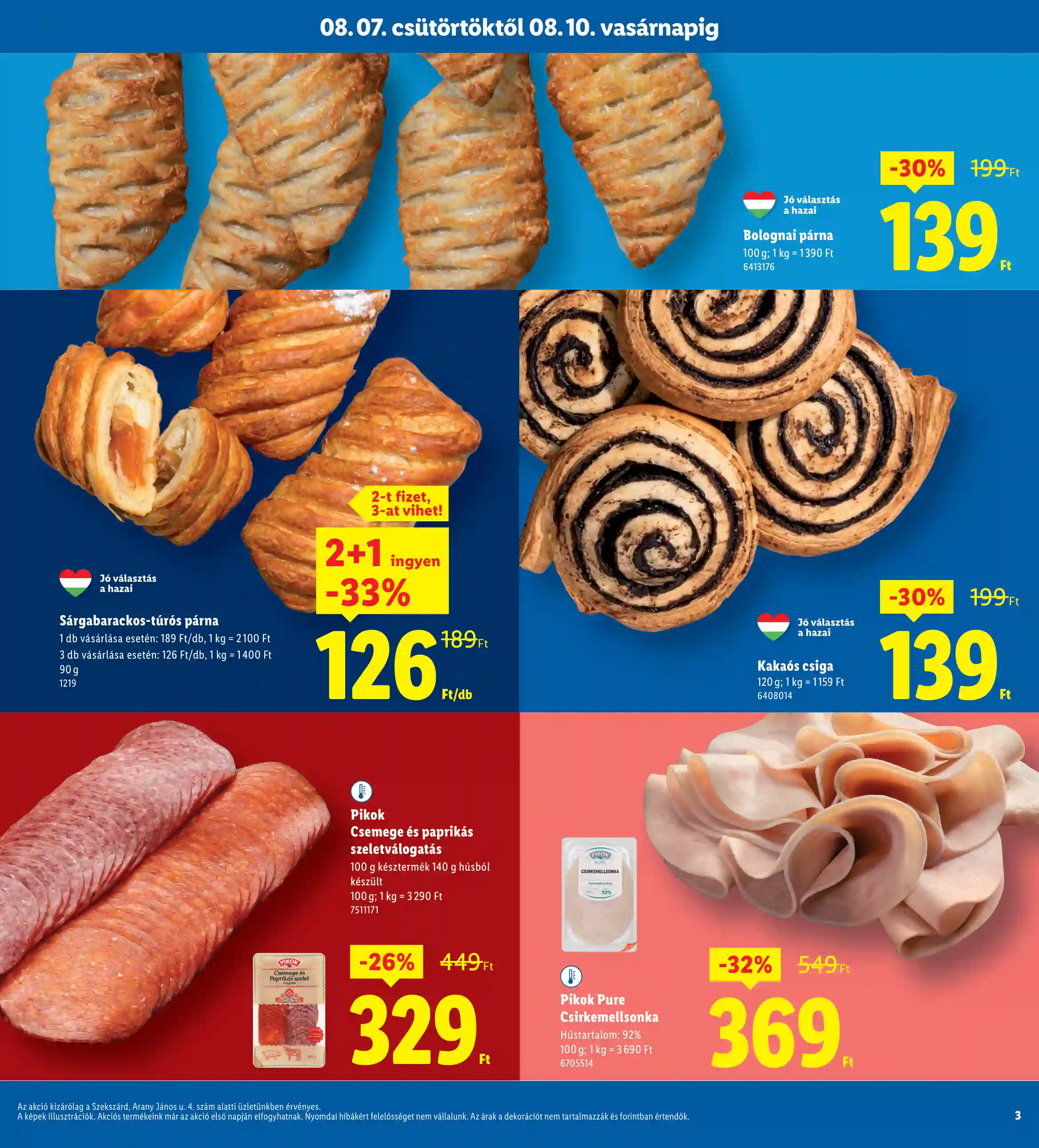 Lidl akciós újság 32. hét (Regionális akciók – Szekszárd) (3 oldal)