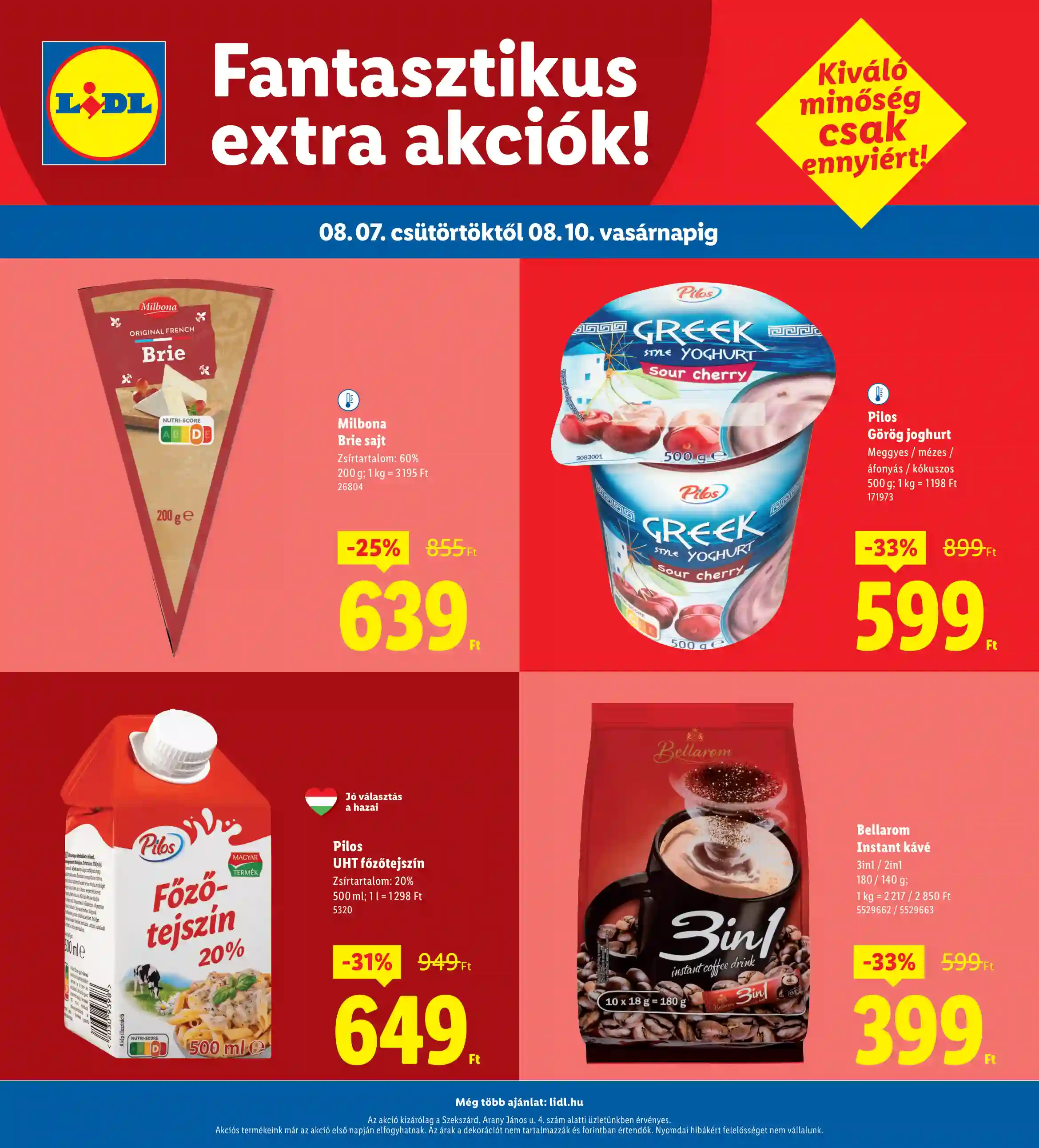 Lidl akciós újság 32. hét (Regionális akciók – Szekszárd) (4 oldal)