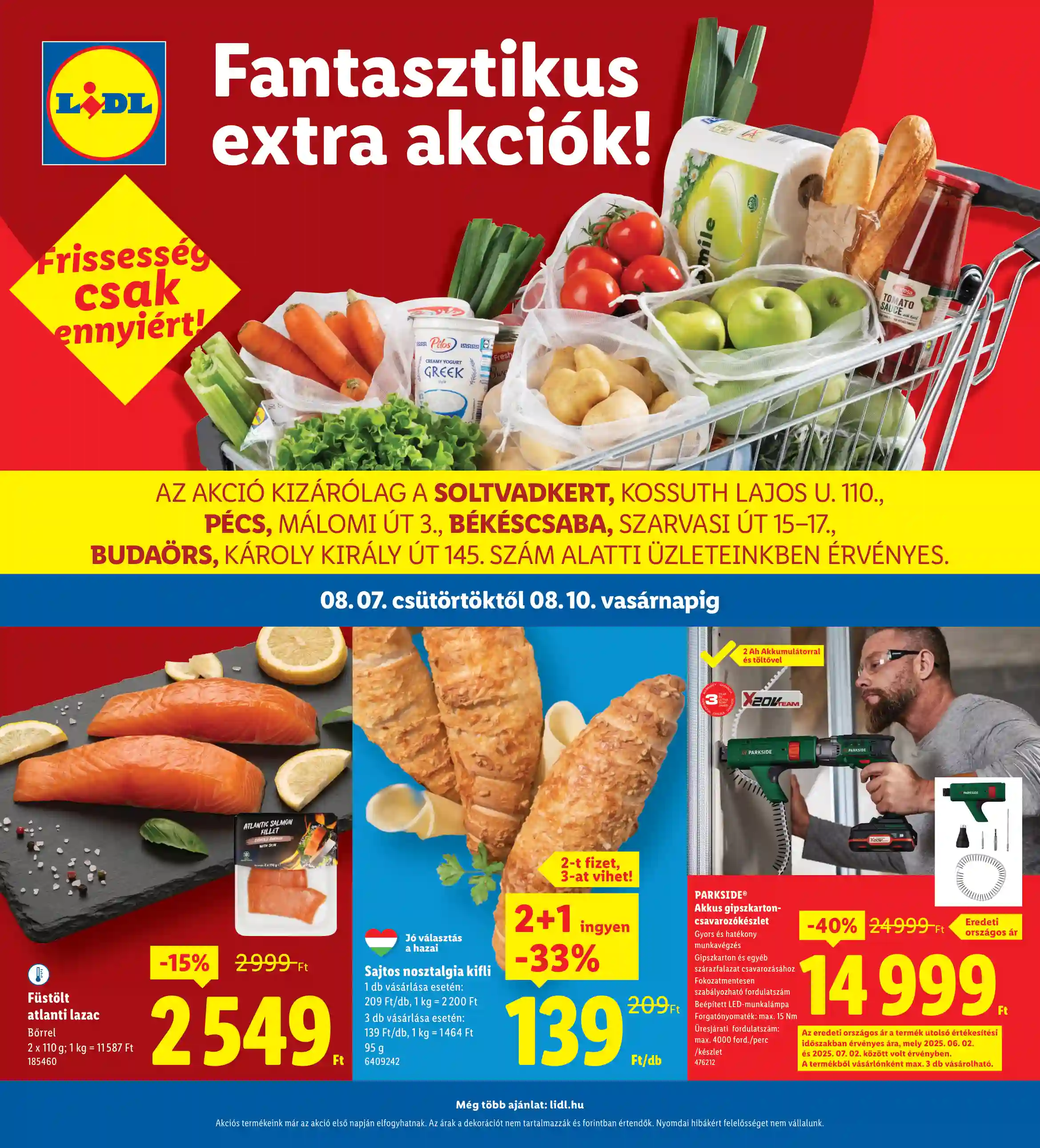 LIDL Regionális akciók 32.hét