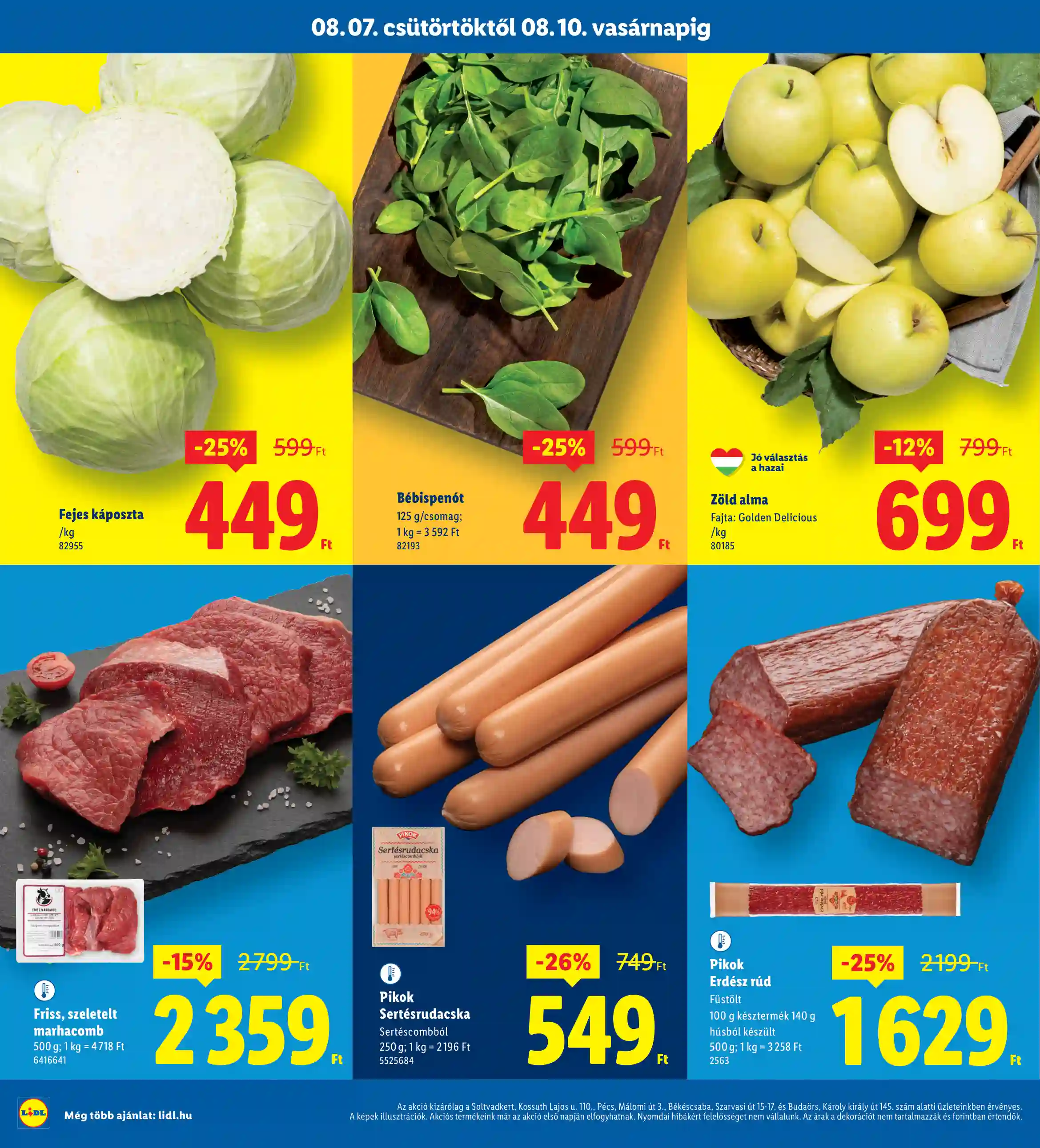 Lidl akciós újság 32. hét (Regionális akciók) (2 oldal)