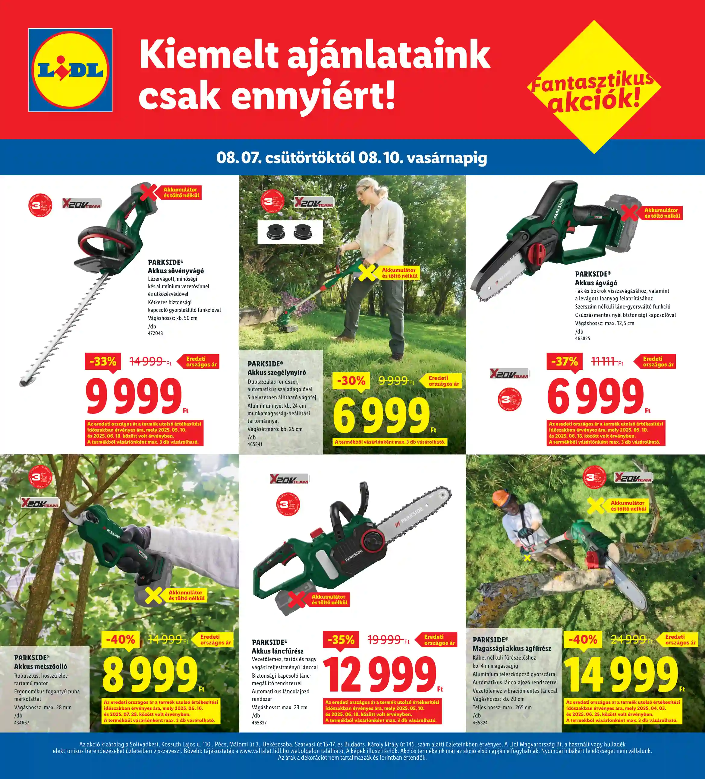 Lidl akciós újság 32. hét (Regionális akciók) (4 oldal)