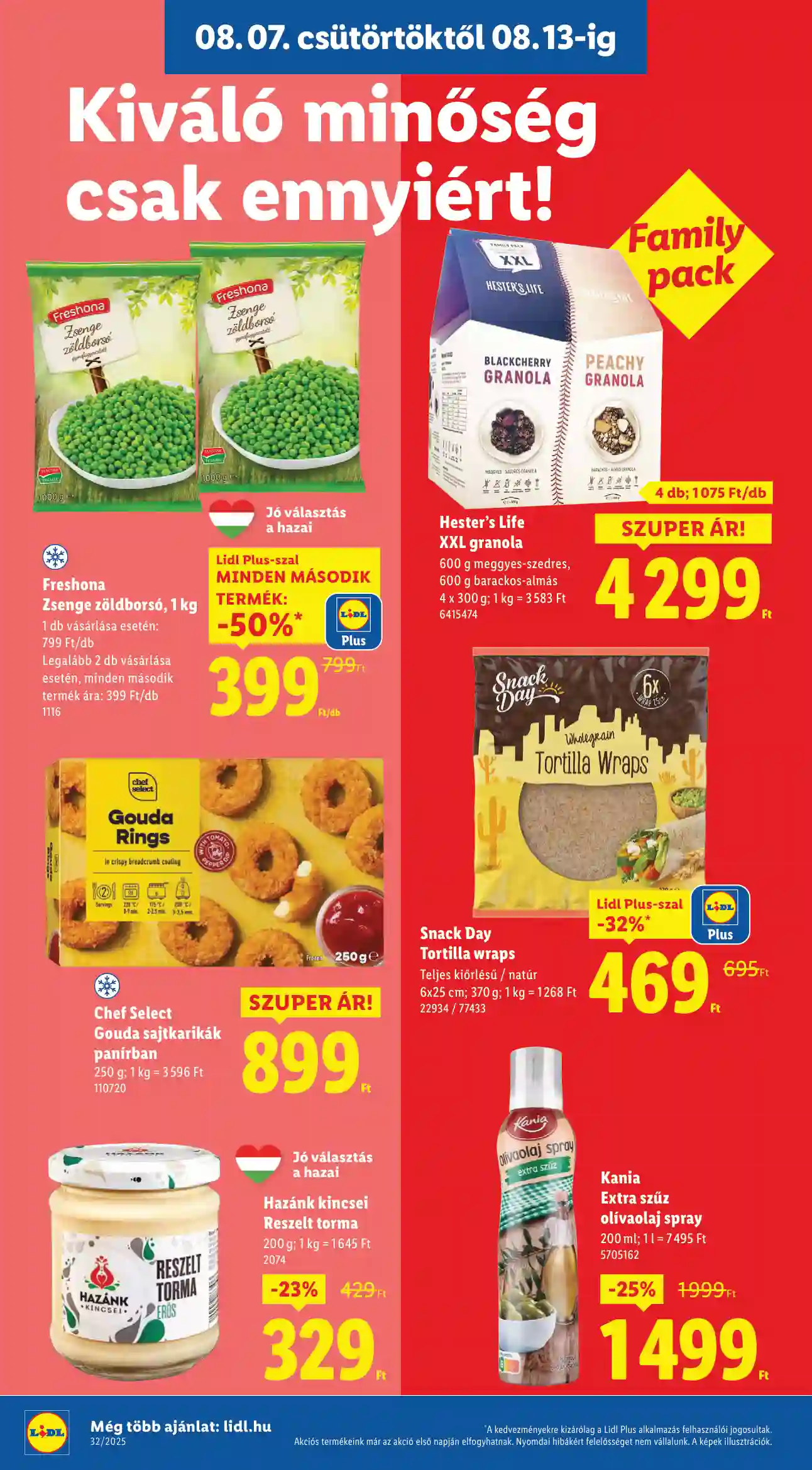 Lidl akciós újság 32. hét (Érvényes 08.07-től) (4 oldal)