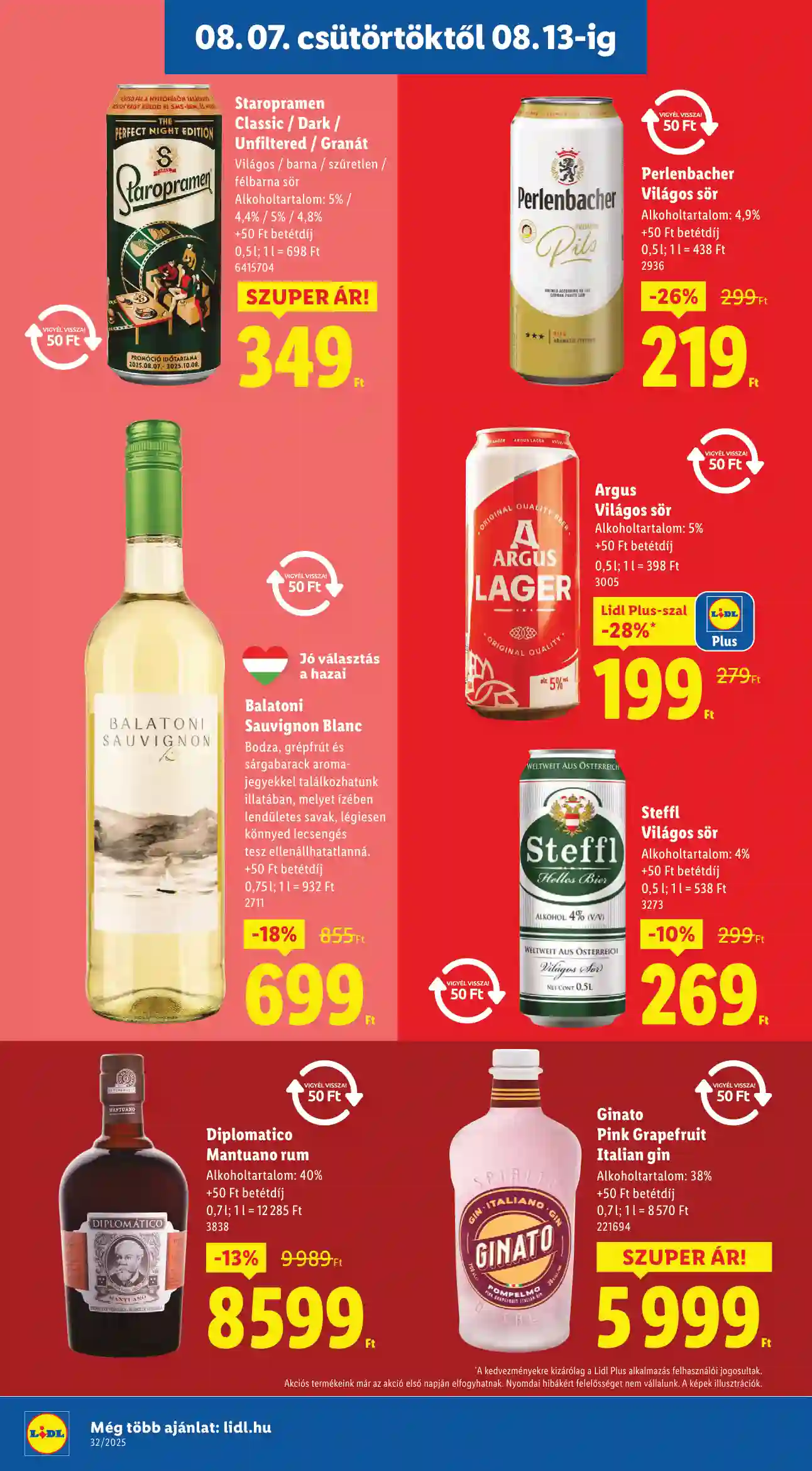 Lidl akciós újság 32. hét (Érvényes 08.07-től) (8 oldal)