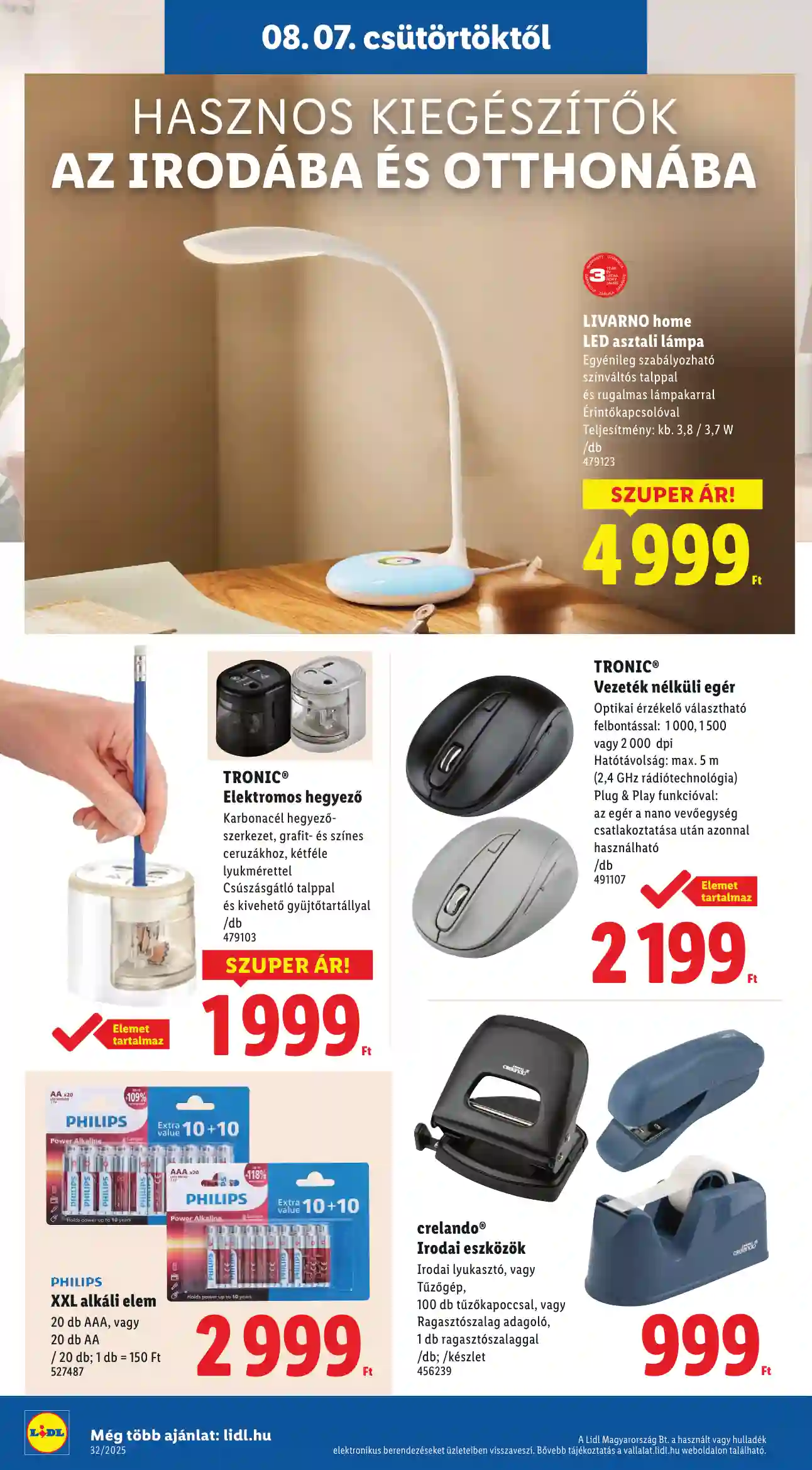 Lidl akciós újság 32. hét (Érvényes 08.07-től) (26 oldal)