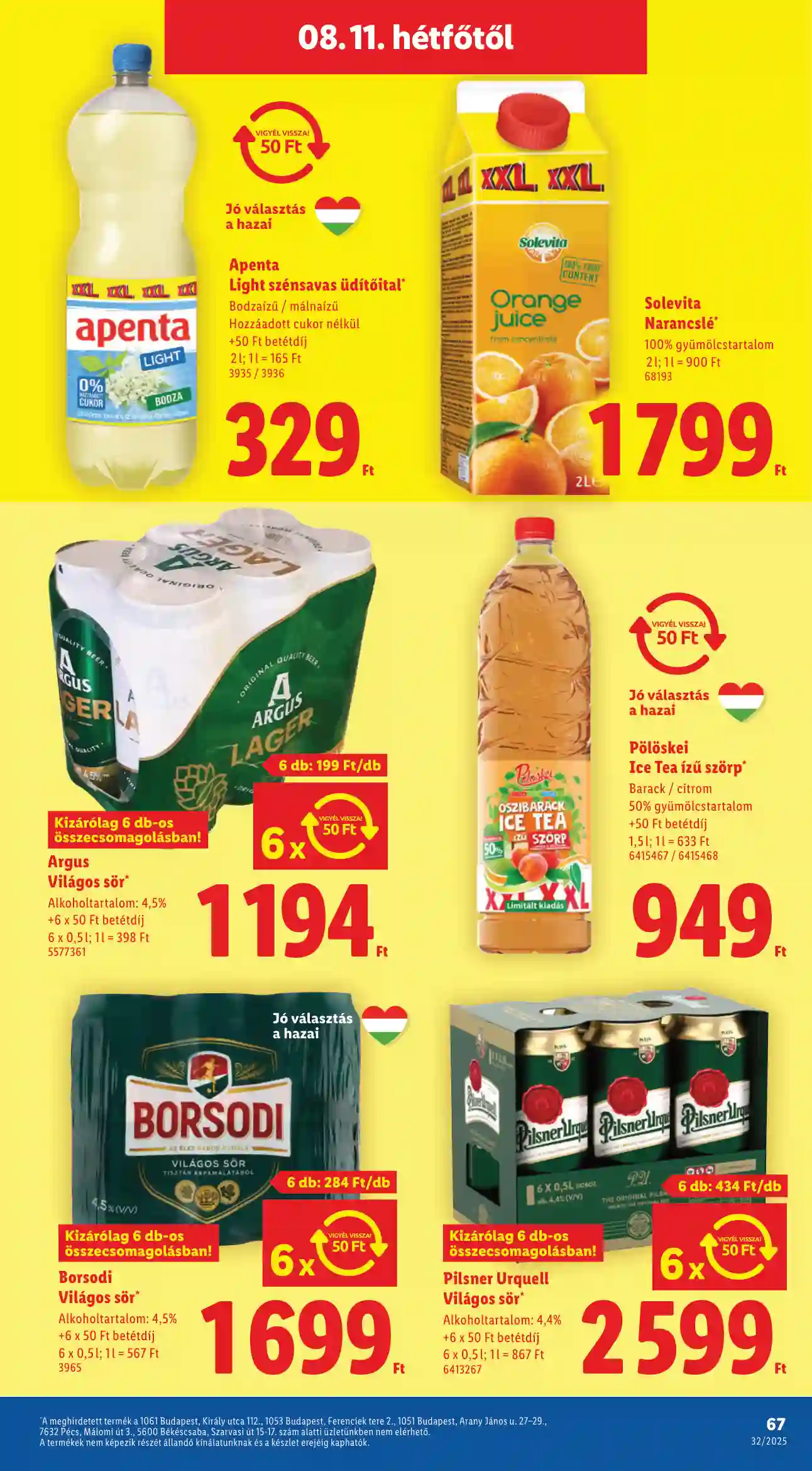 Lidl akciós újság 32. hét (Érvényes 08.07-től) (64 oldal)
