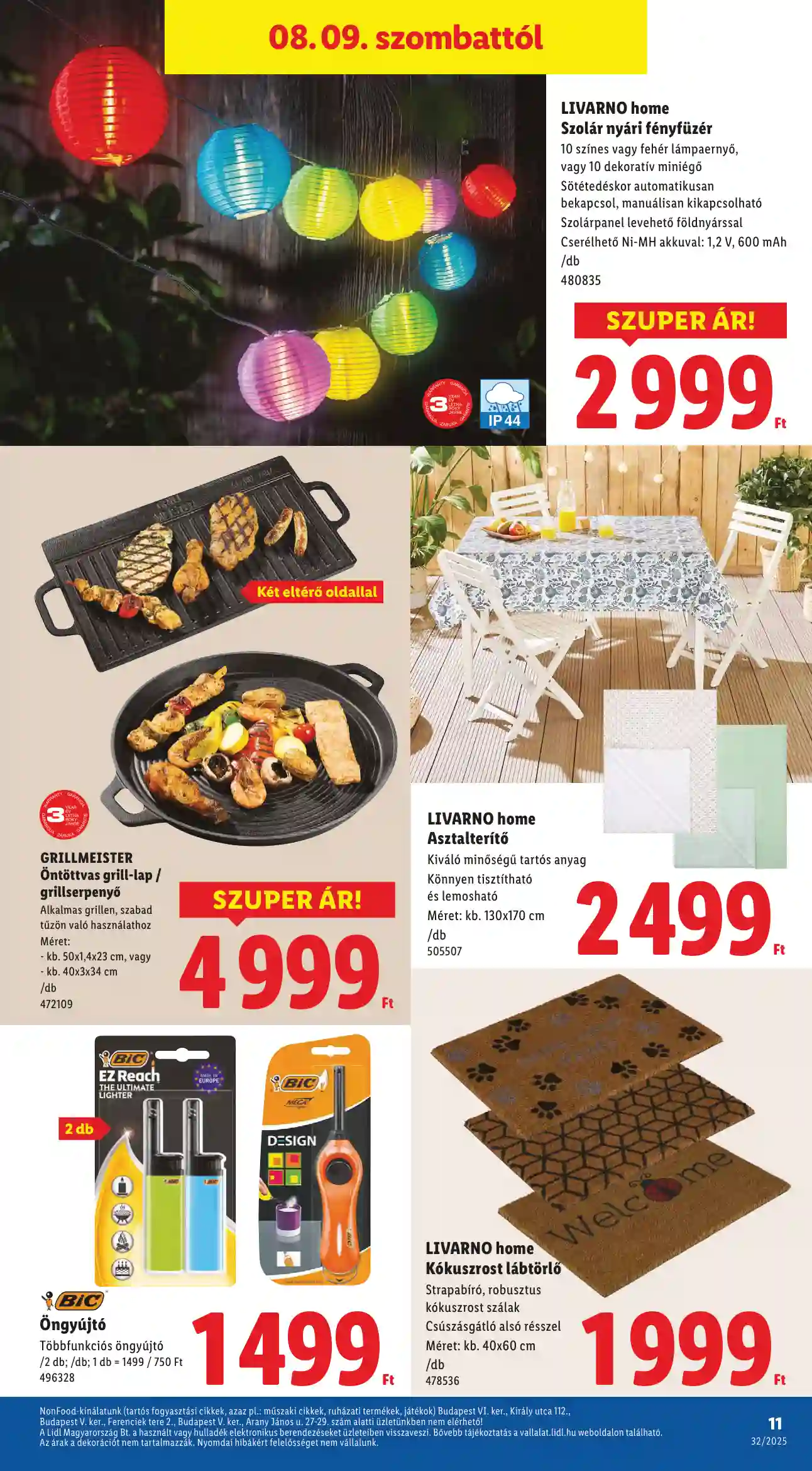 Lidl akciós újság 32. hét (Érvényes 08.07-től) (3 oldal)