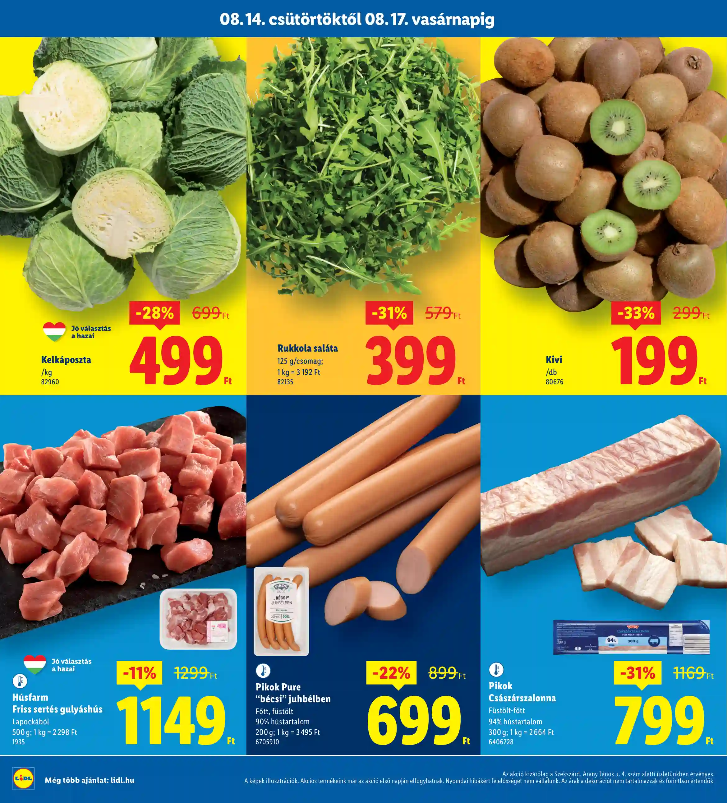 Lidl akciós újság 33. hét (Regionális akciók – Szekszárd) (2 oldal)