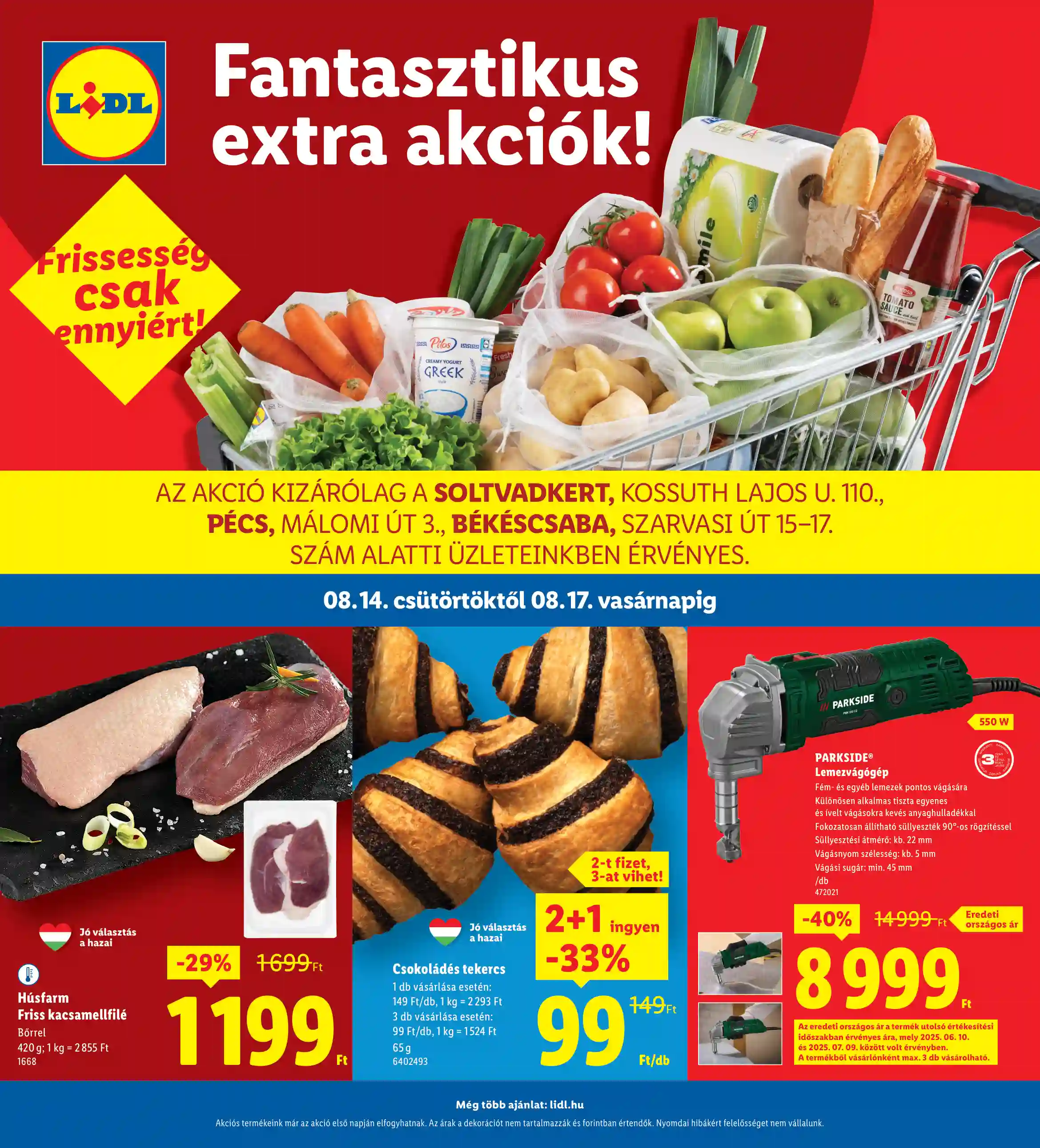 LIDL Regionális akciók 33.hét
