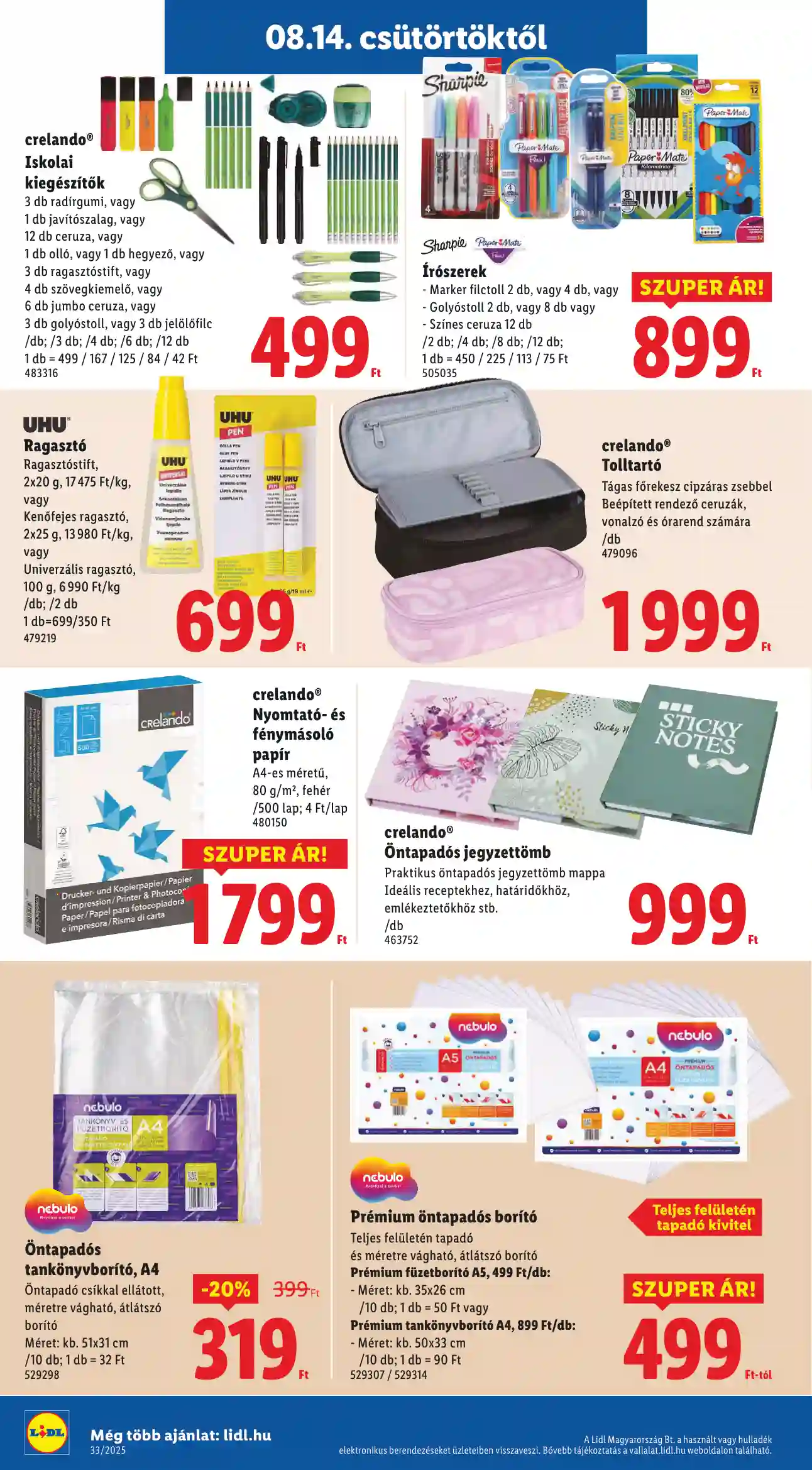 Lidl akciós újság 33. hét (Érvényes 08.14-től) (17 oldal)