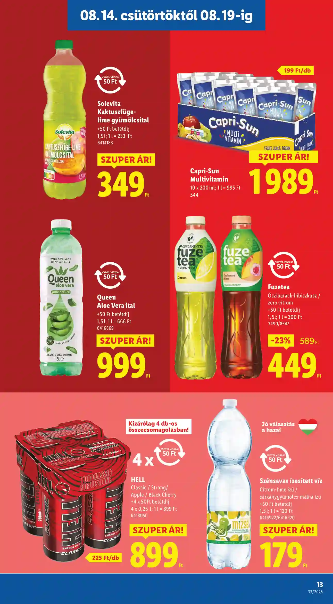Lidl akciós újság 33. hét (Érvényes 08.14-től) (5 oldal)