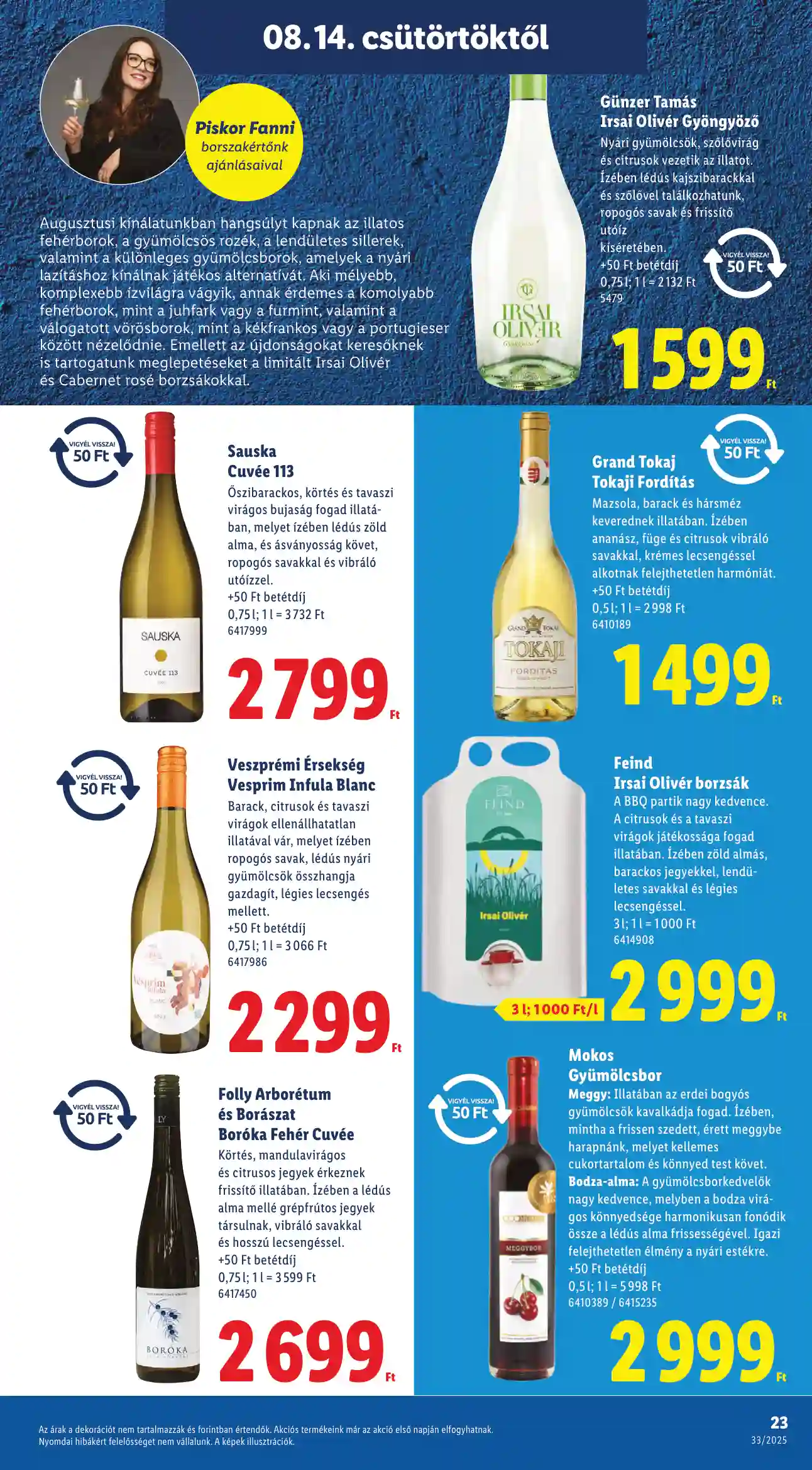Lidl akciós újság 33. hét (Érvényes 08.14-től) (16 oldal)