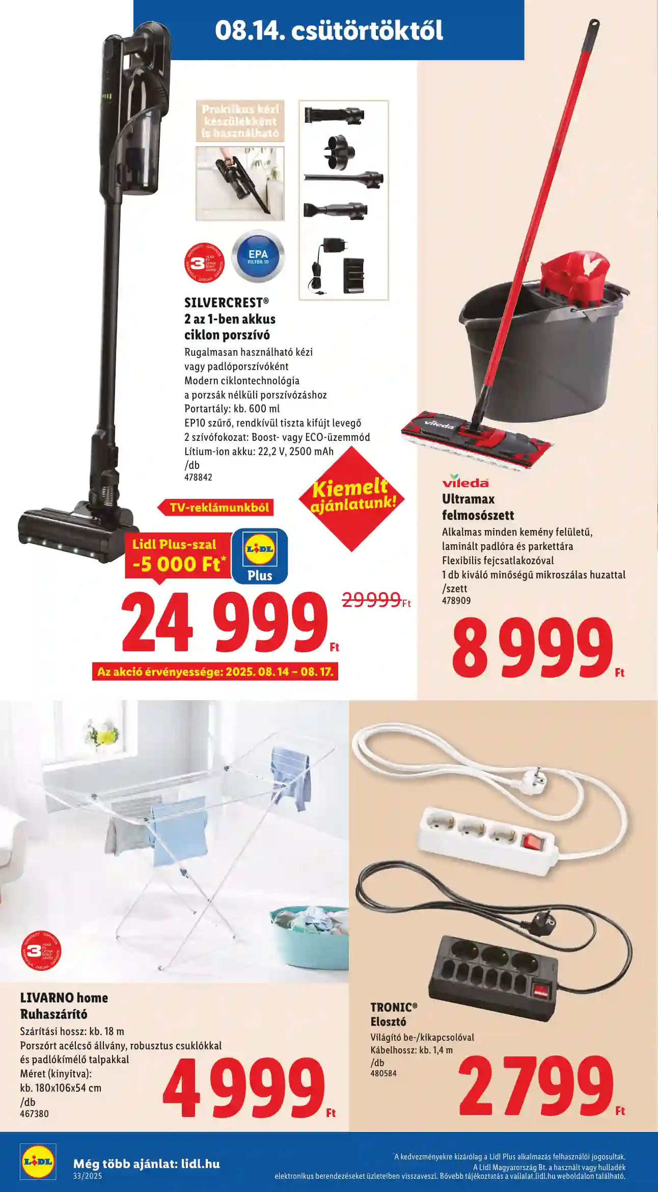 Lidl akciós újság 33. hét (Érvényes 08.14-től) (26 oldal)