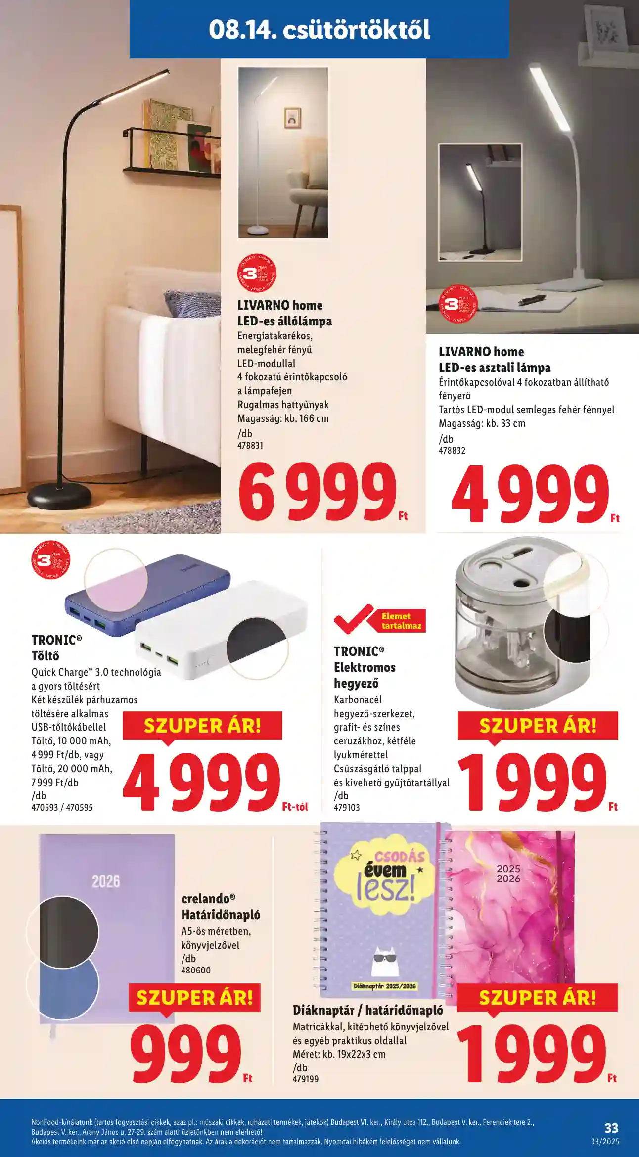 Lidl akciós újság 33. hét (Érvényes 08.14-től) (27 oldal)