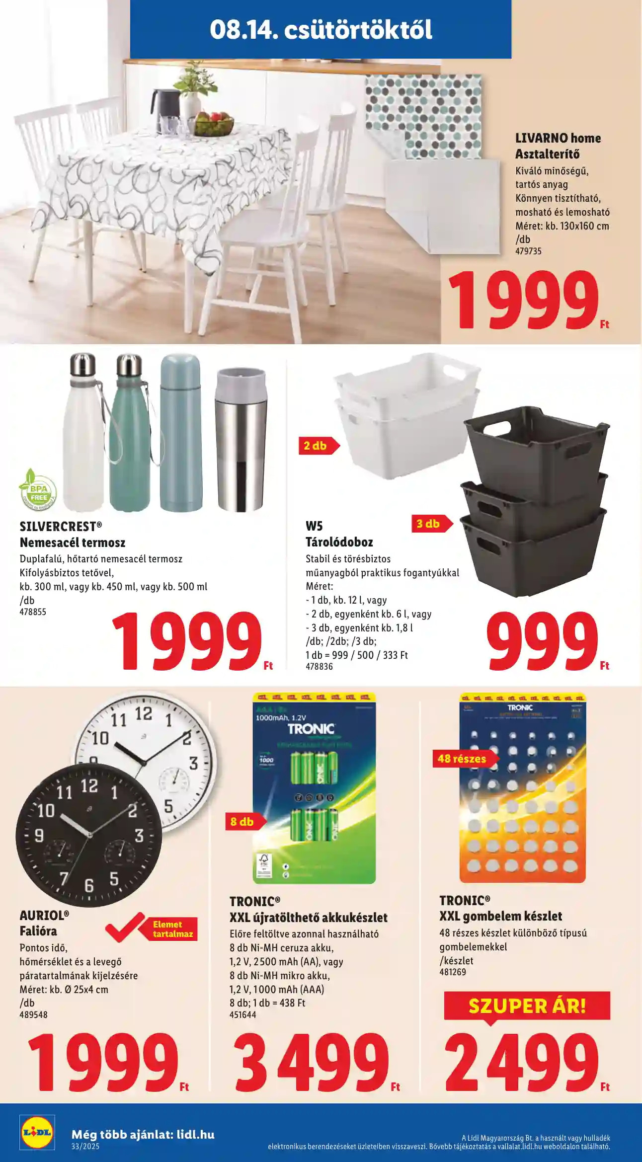 Lidl akciós újság 33. hét (Érvényes 08.14-től) (30 oldal)
