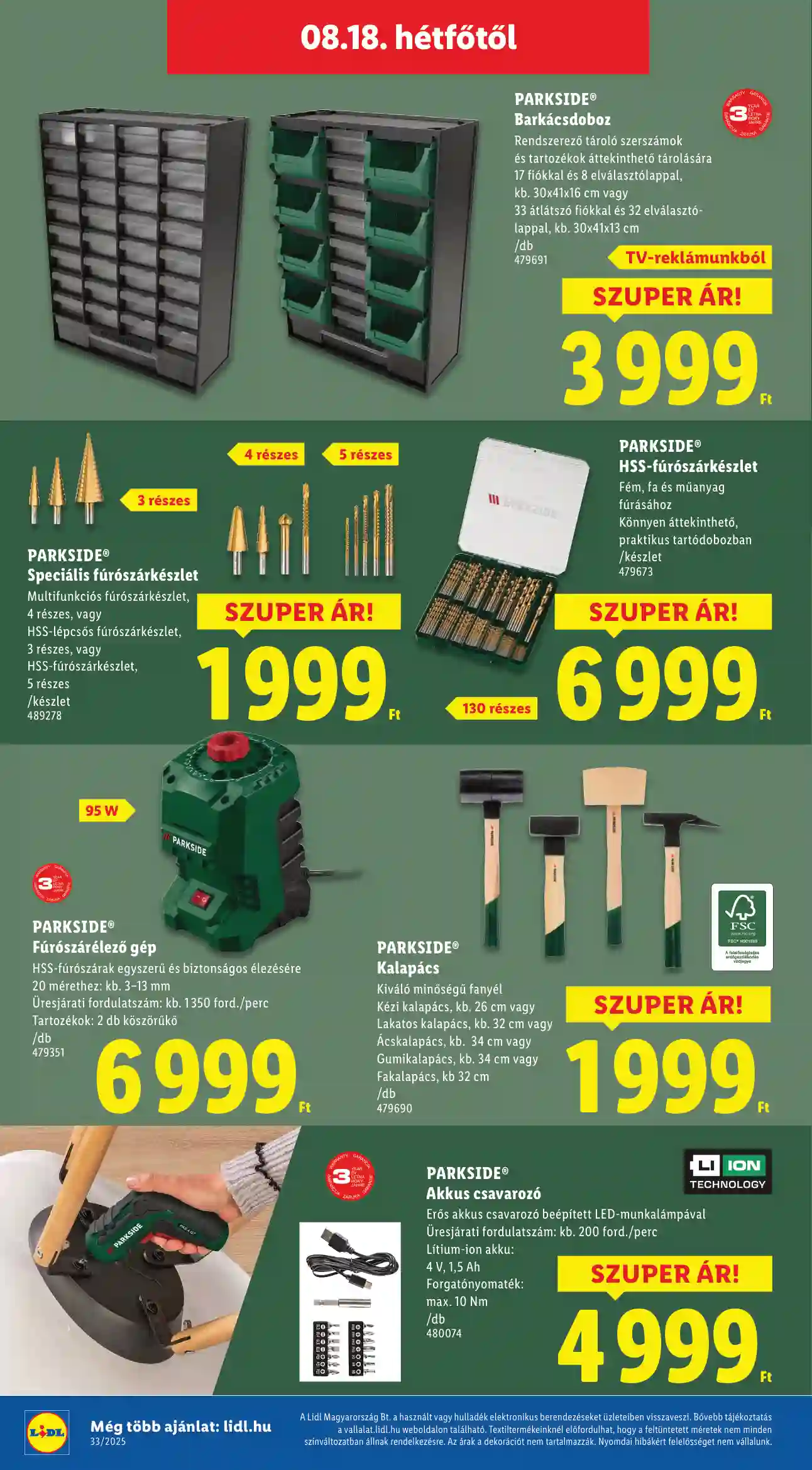Lidl akciós újság 33. hét (Érvényes 08.14-től) (43 oldal)