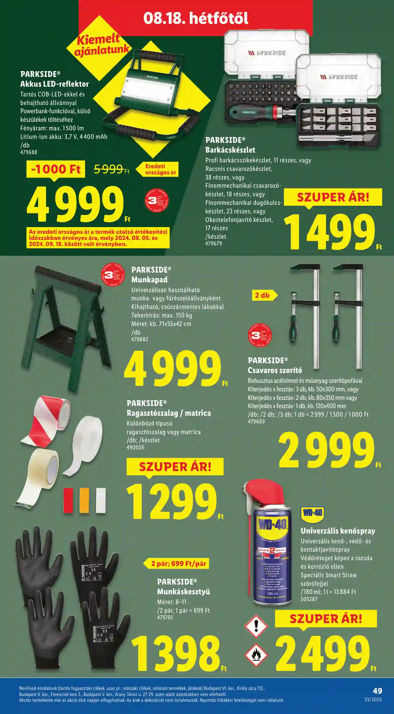 Lidl akciós újság 33. hét (Érvényes 08.14-től) (44 oldal)