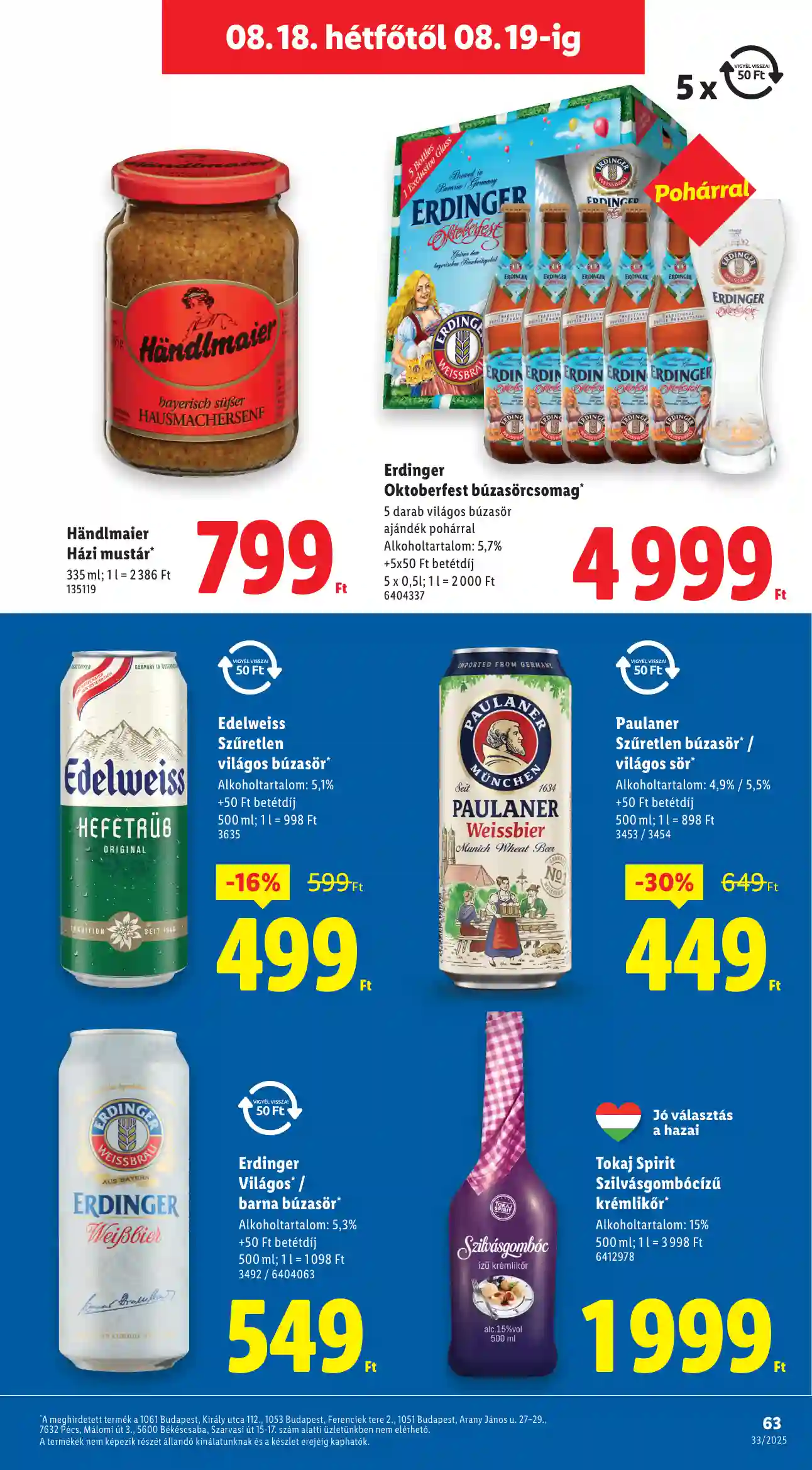 Lidl akciós újság 33. hét (Érvényes 08.14-től) (60 oldal)