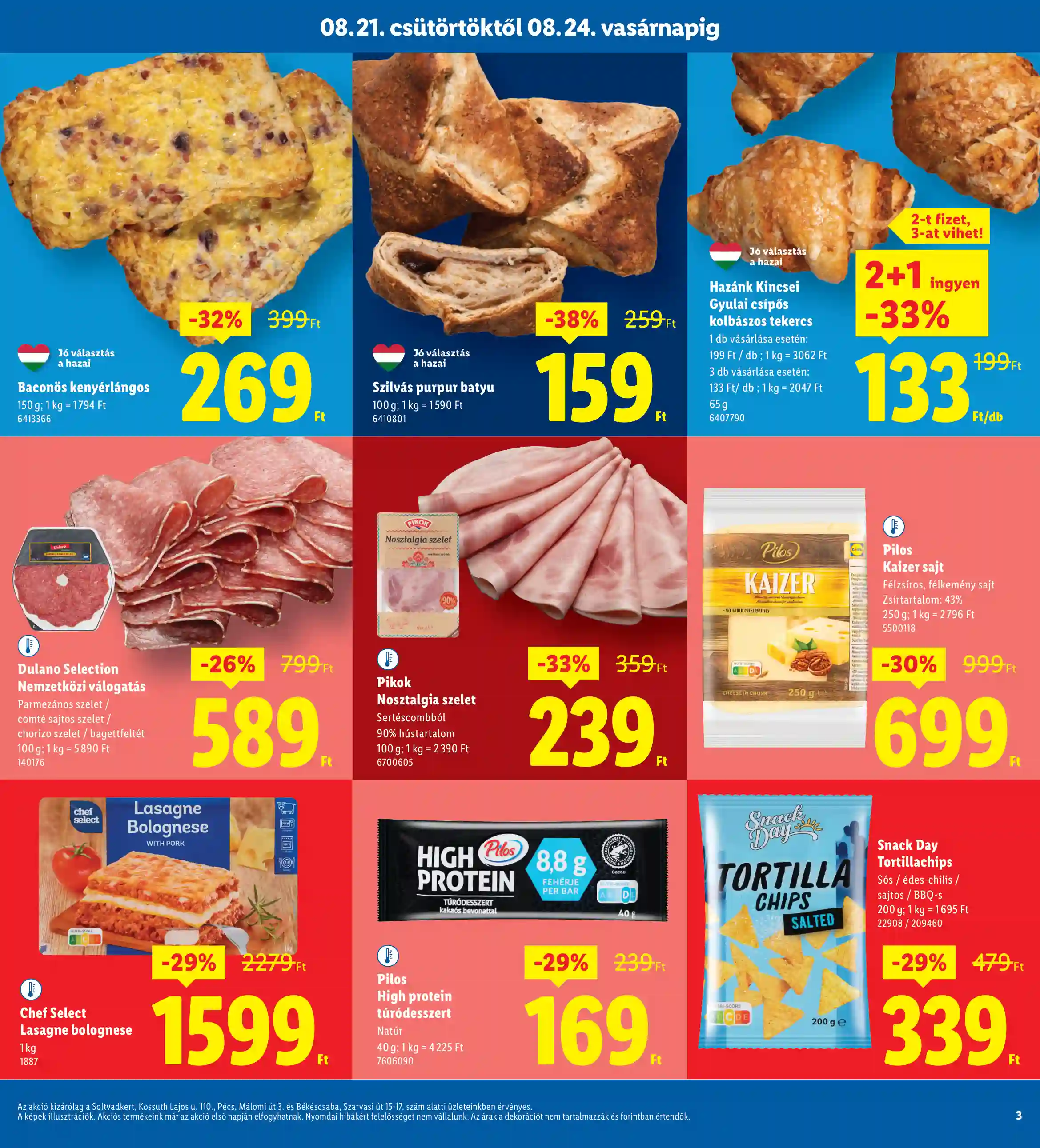 Lidl akciós újság 34. hét (Regionális akciók) (3 oldal)