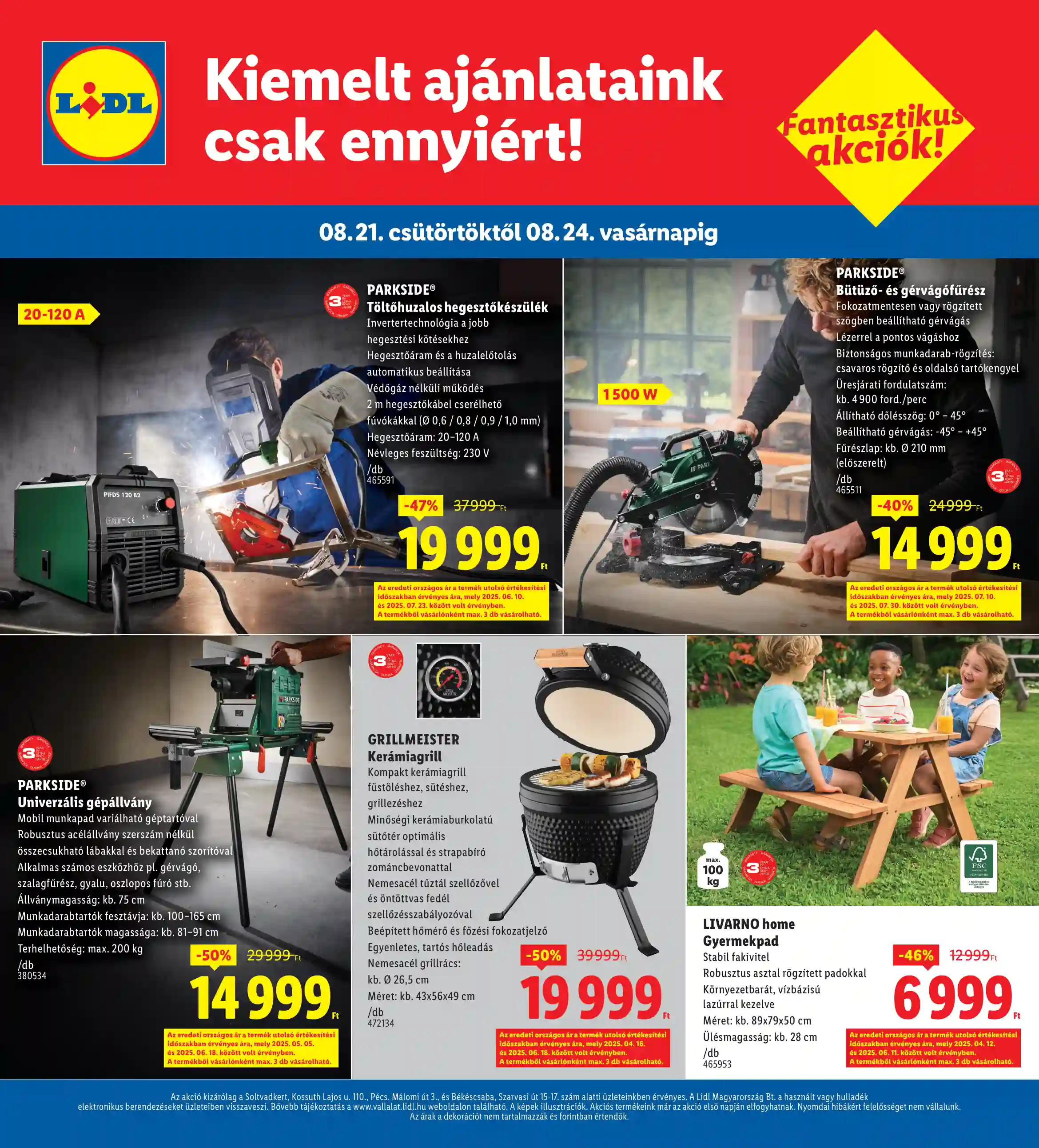 Lidl akciós újság 34. hét (Regionális akciók) (4 oldal)