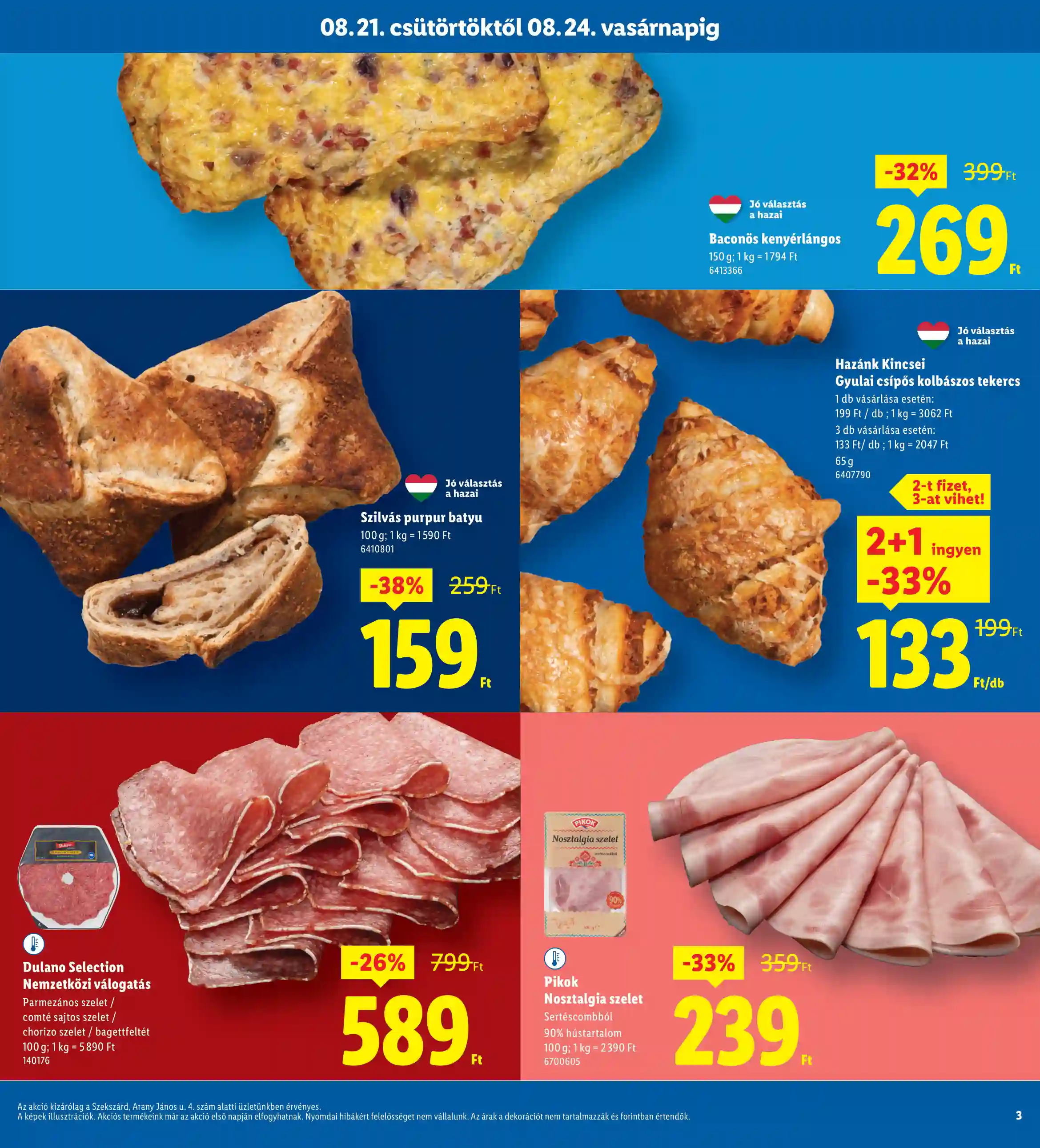 Lidl akciós újság 34. hét (Regionális akciók – Szekszárd) (3 oldal)