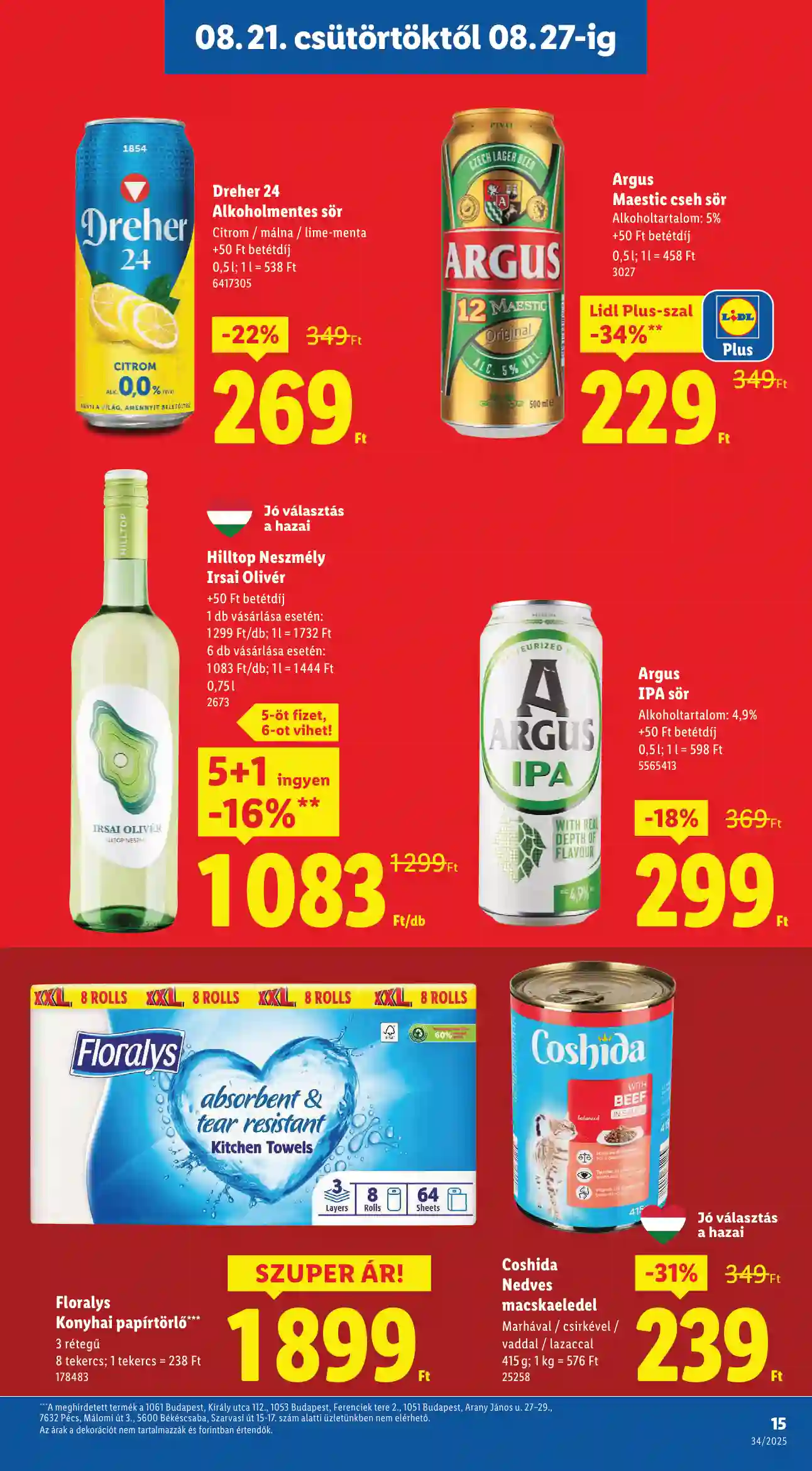 Lidl akciós újság 34. hét (Érvényes 08.21-től) (7 oldal)