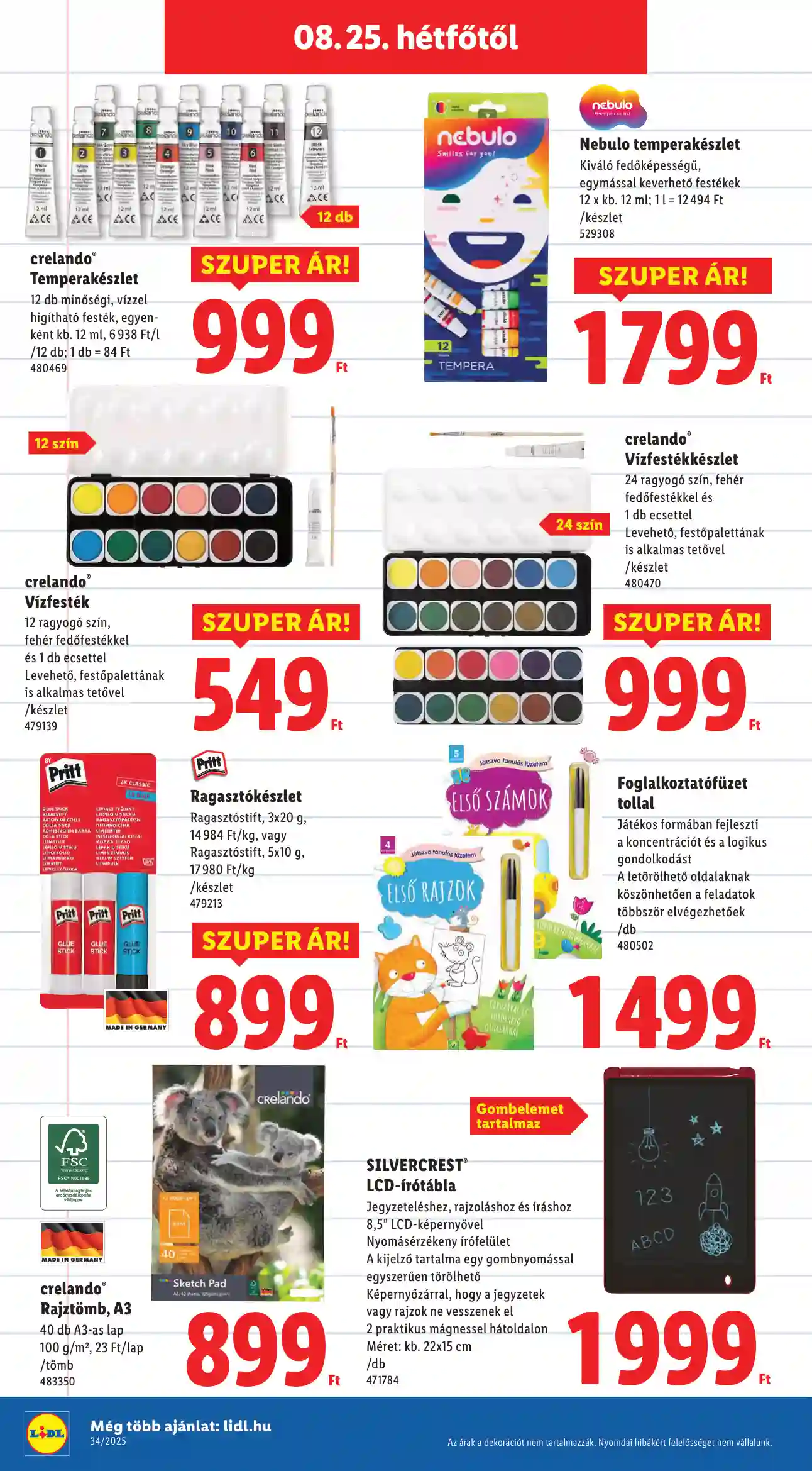Lidl akciós újság 34. hét (Érvényes 08.21-től) (12 oldal)