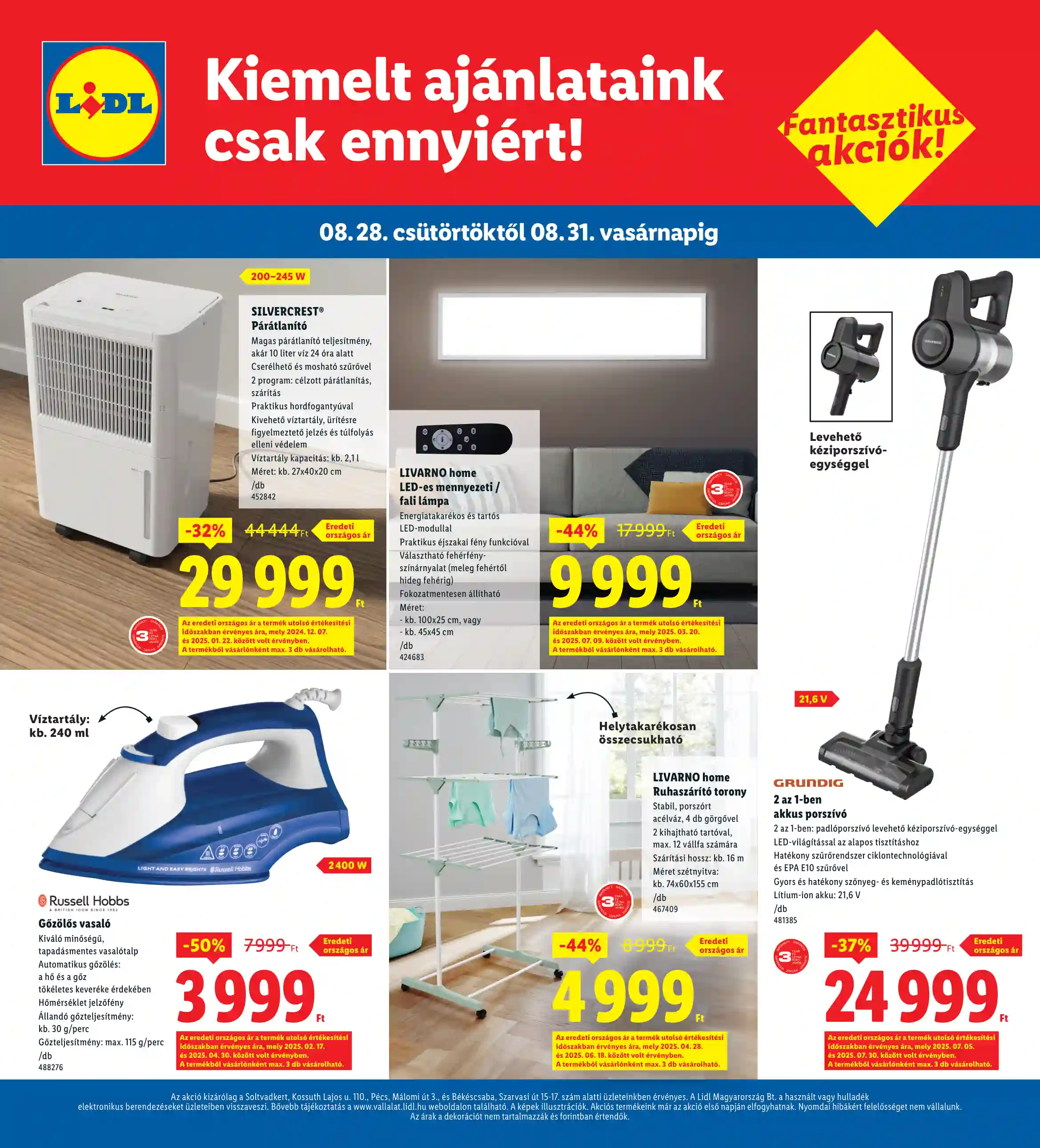 Lidl akciós újság 35. hét (Regionális akciók) (4 oldal)