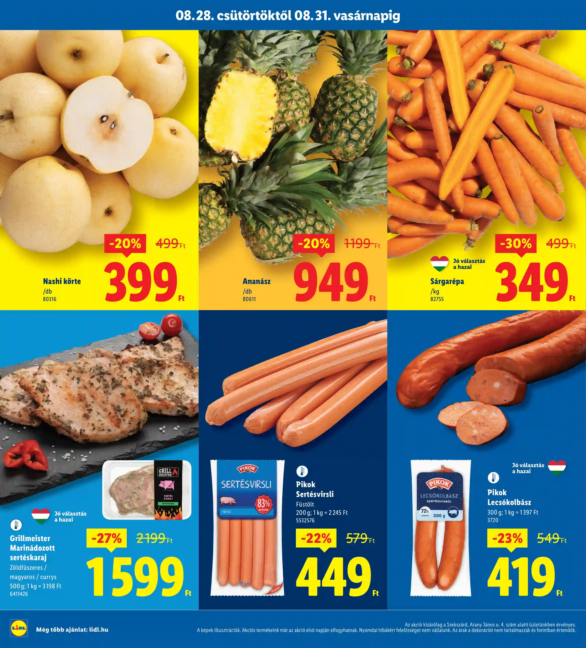 Lidl akciós újság 35. hét (Regionális akciók – Szekszárd) (2 oldal)