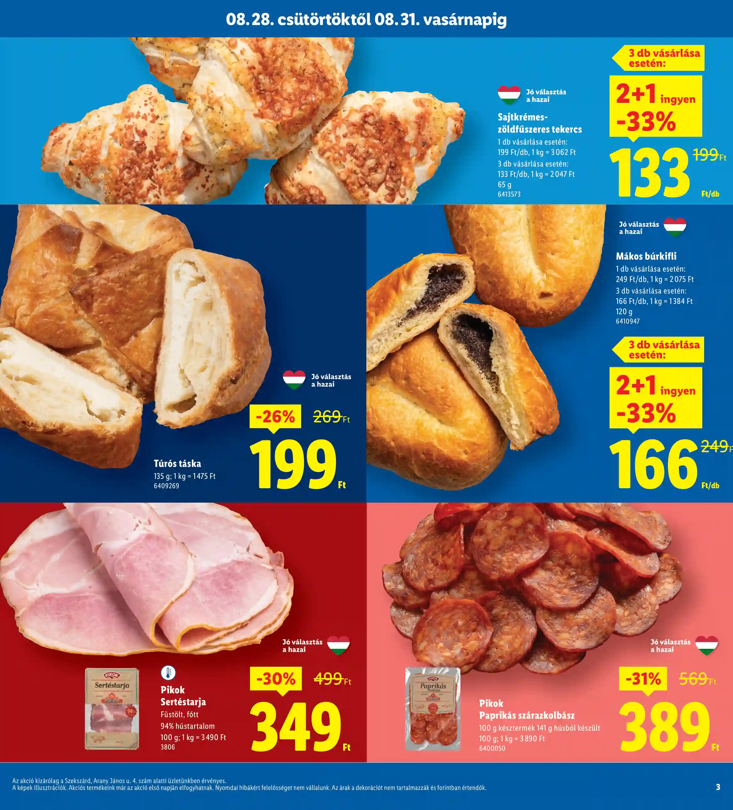 Lidl akciós újság 35. hét (Regionális akciók – Szekszárd) (3 oldal)