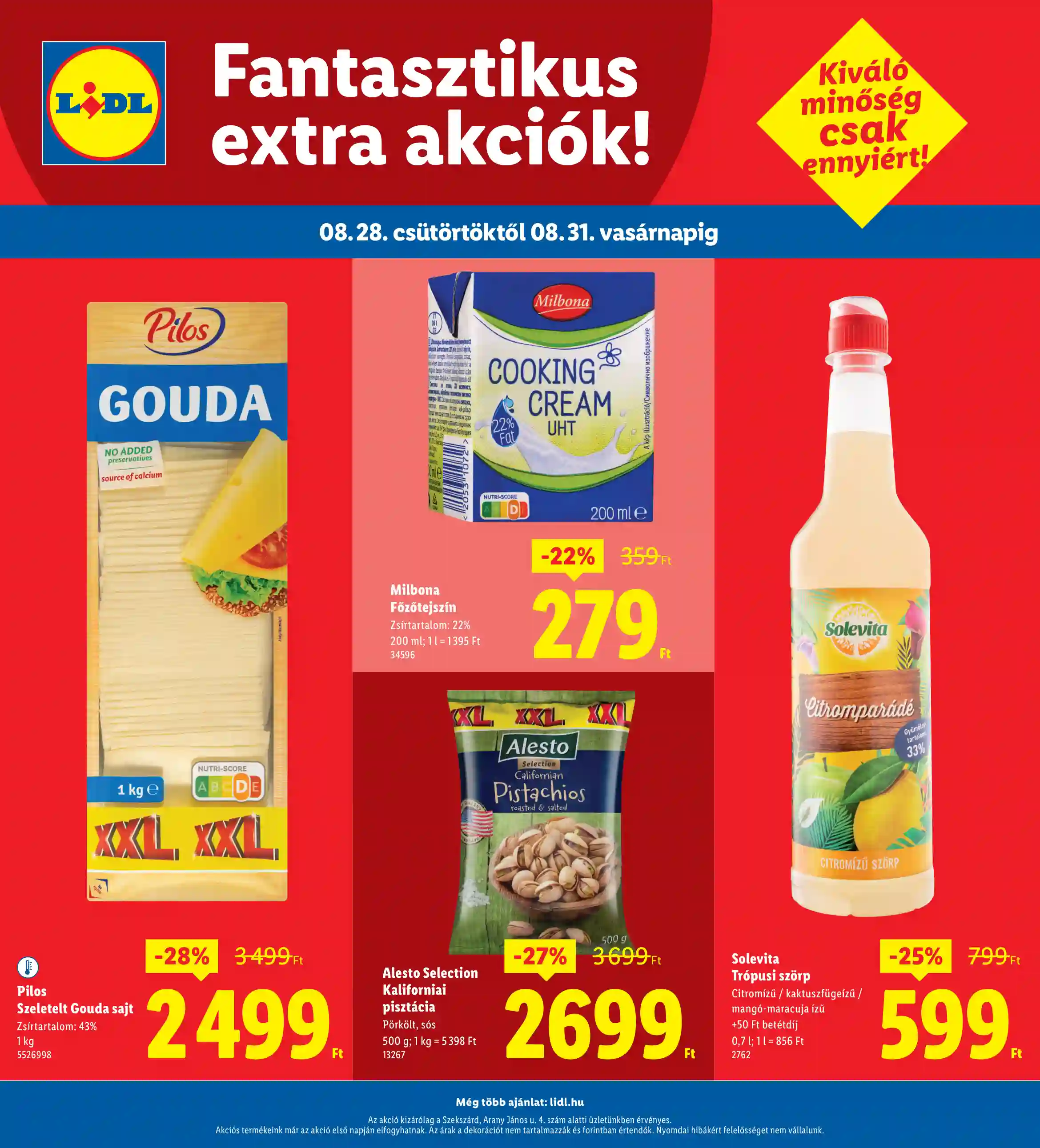 Lidl akciós újság 35. hét (Regionális akciók – Szekszárd) (4 oldal)