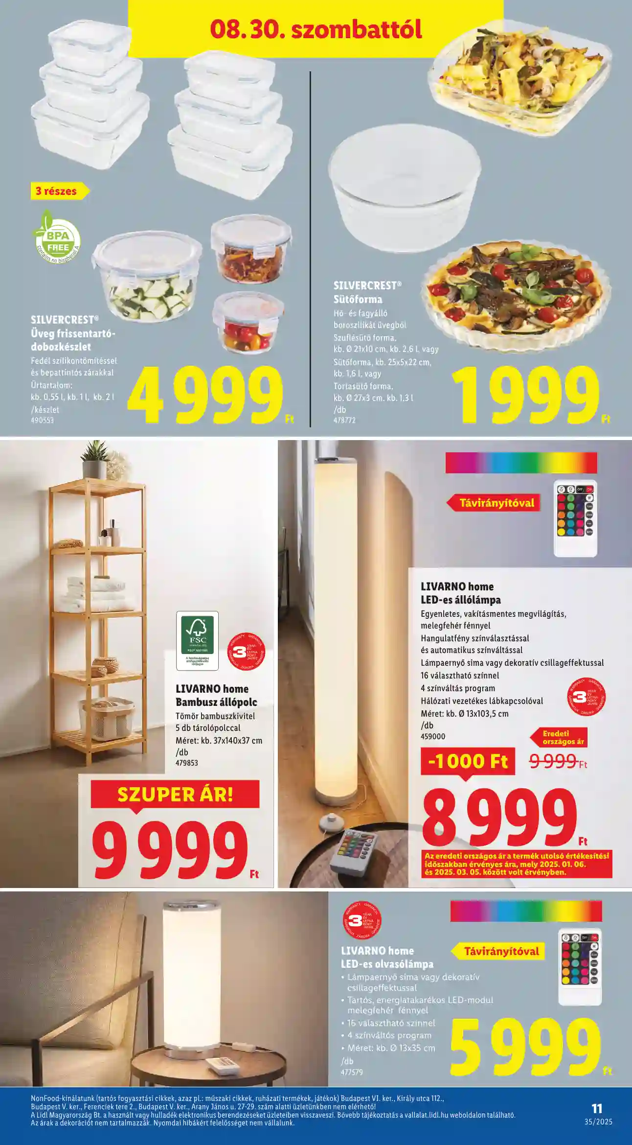 Lidl akciós újság 35. hét (Érvényes 08.28-től) (3 oldal)