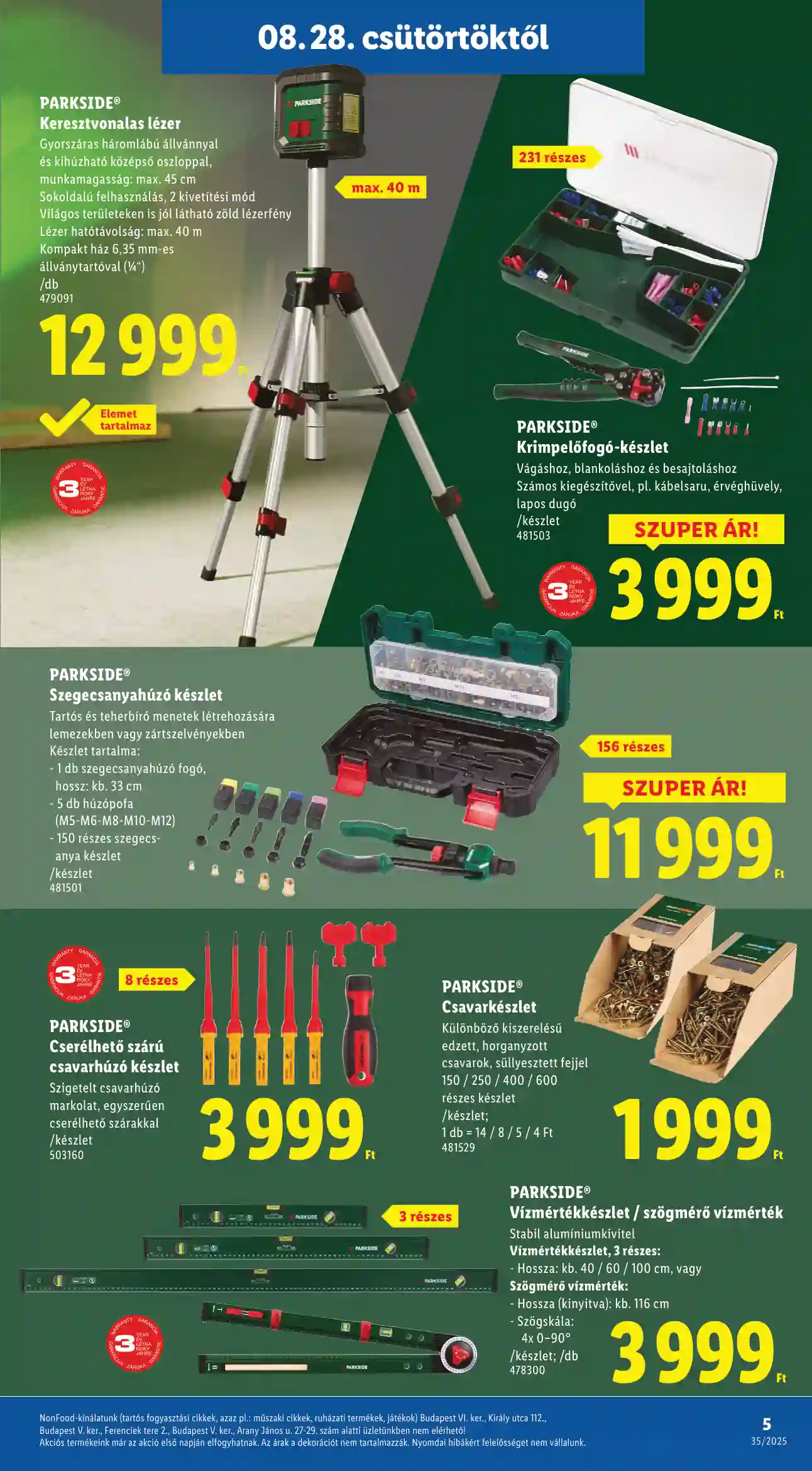 Lidl akciós újság 35. hét (Érvényes 08.28-től) (16 oldal)