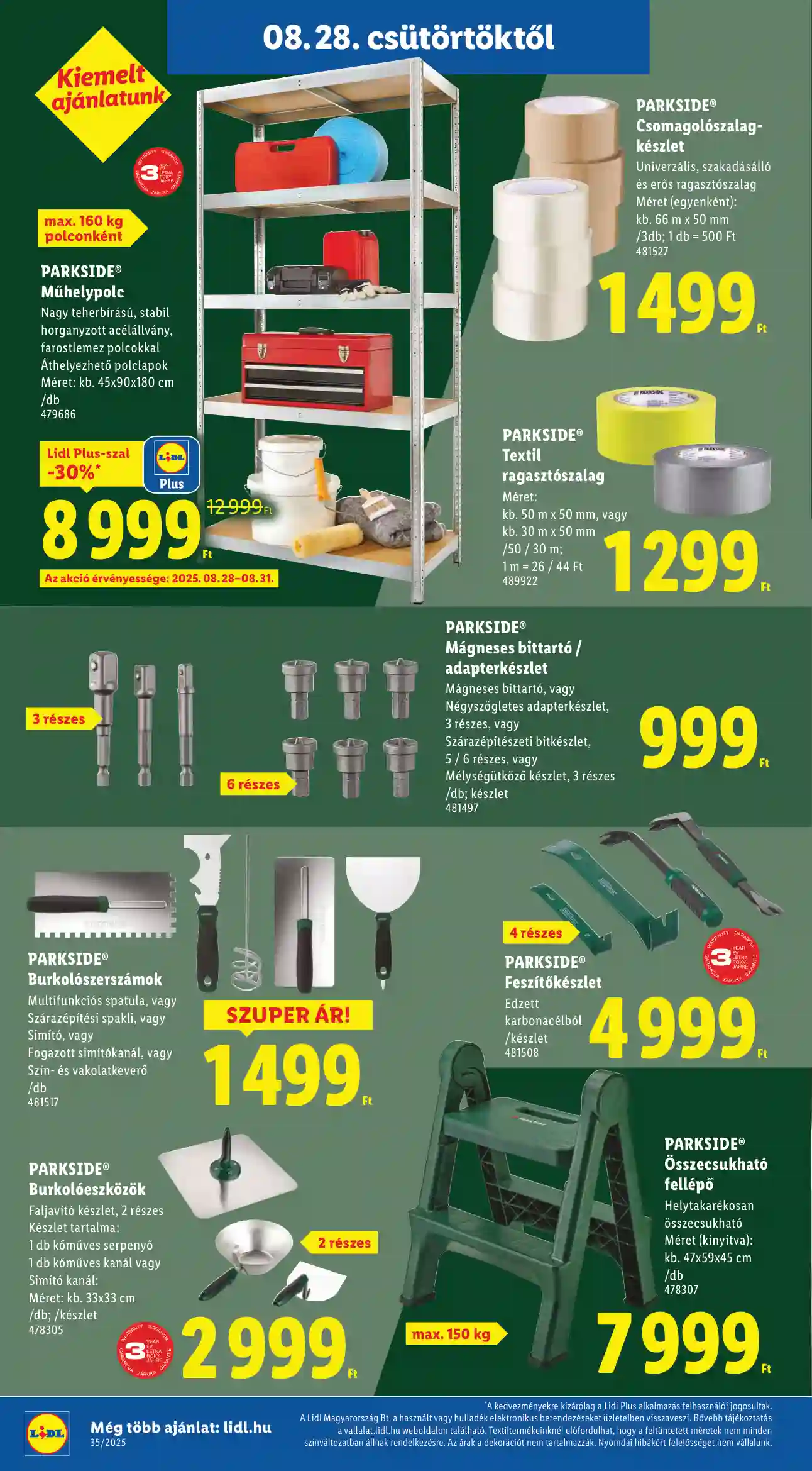 Lidl akciós újság 35. hét (Érvényes 08.28-től) (17 oldal)