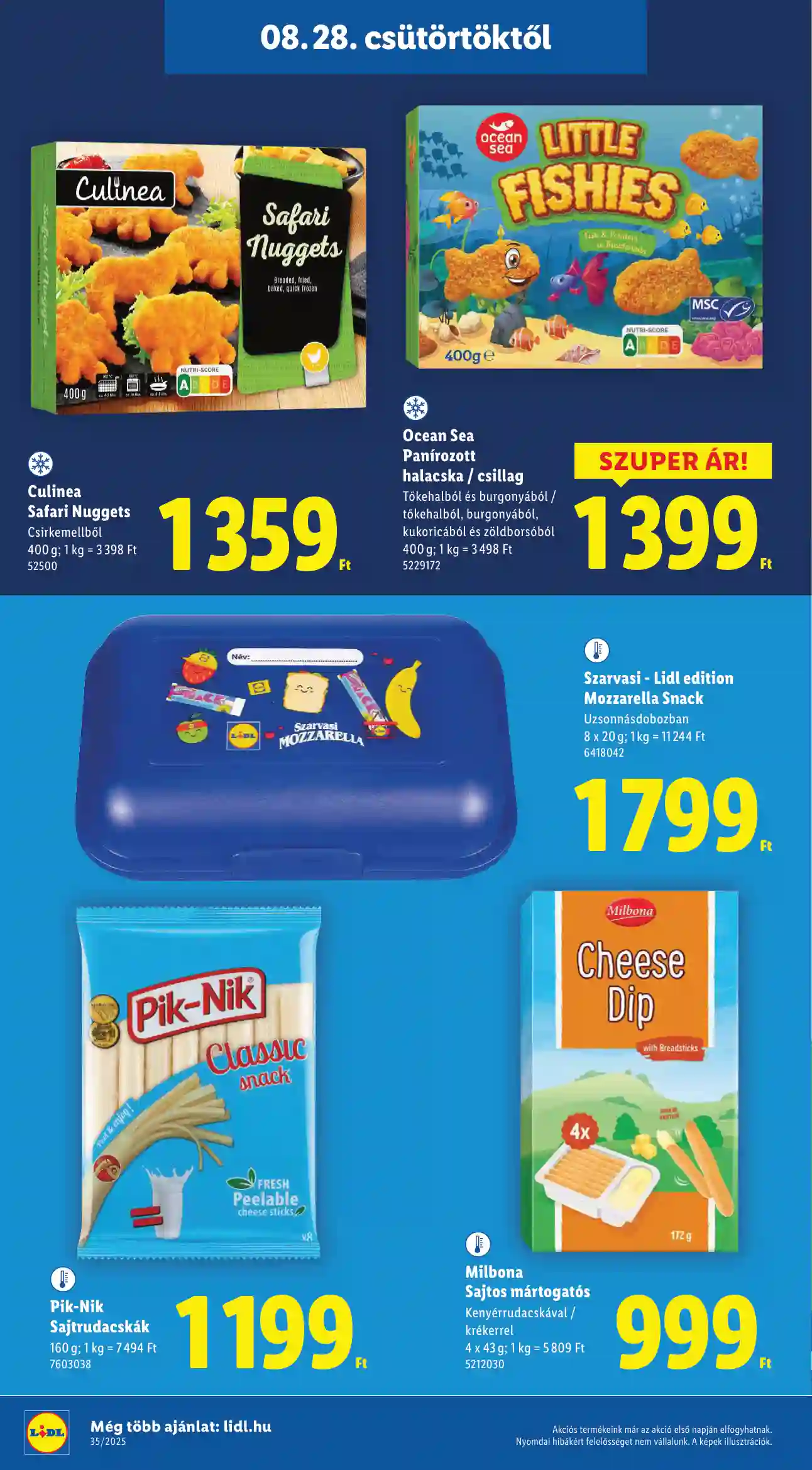 Lidl akciós újság 35. hét (Érvényes 08.28-tól) (10 oldal)