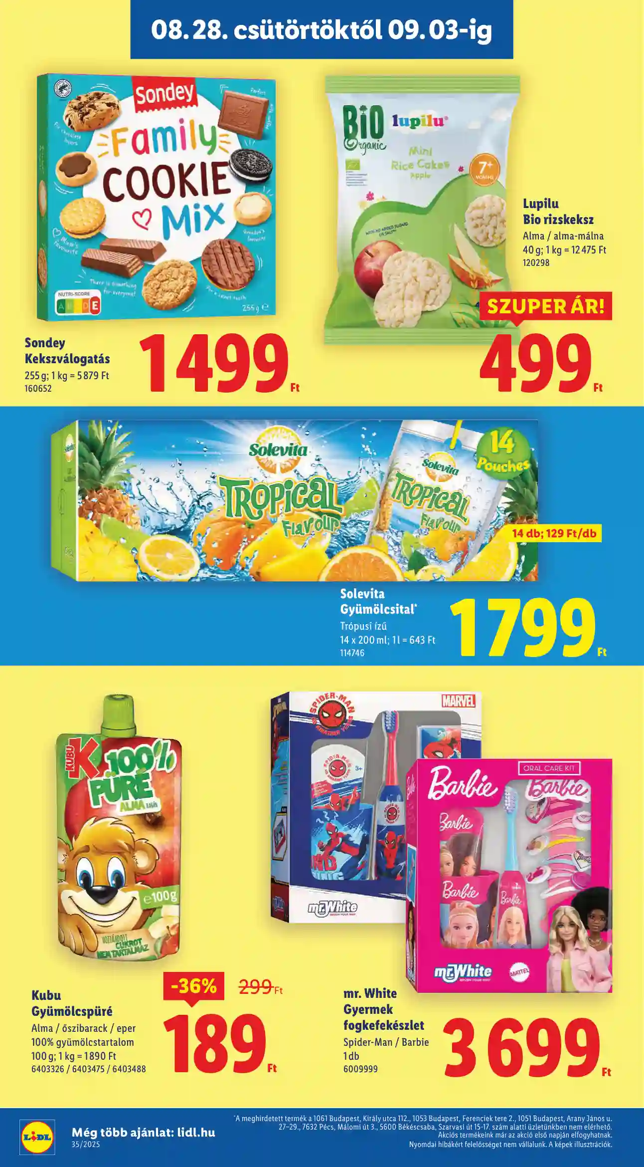 Lidl akciós újság 35. hét (Érvényes 08.28-tól) (12 oldal)