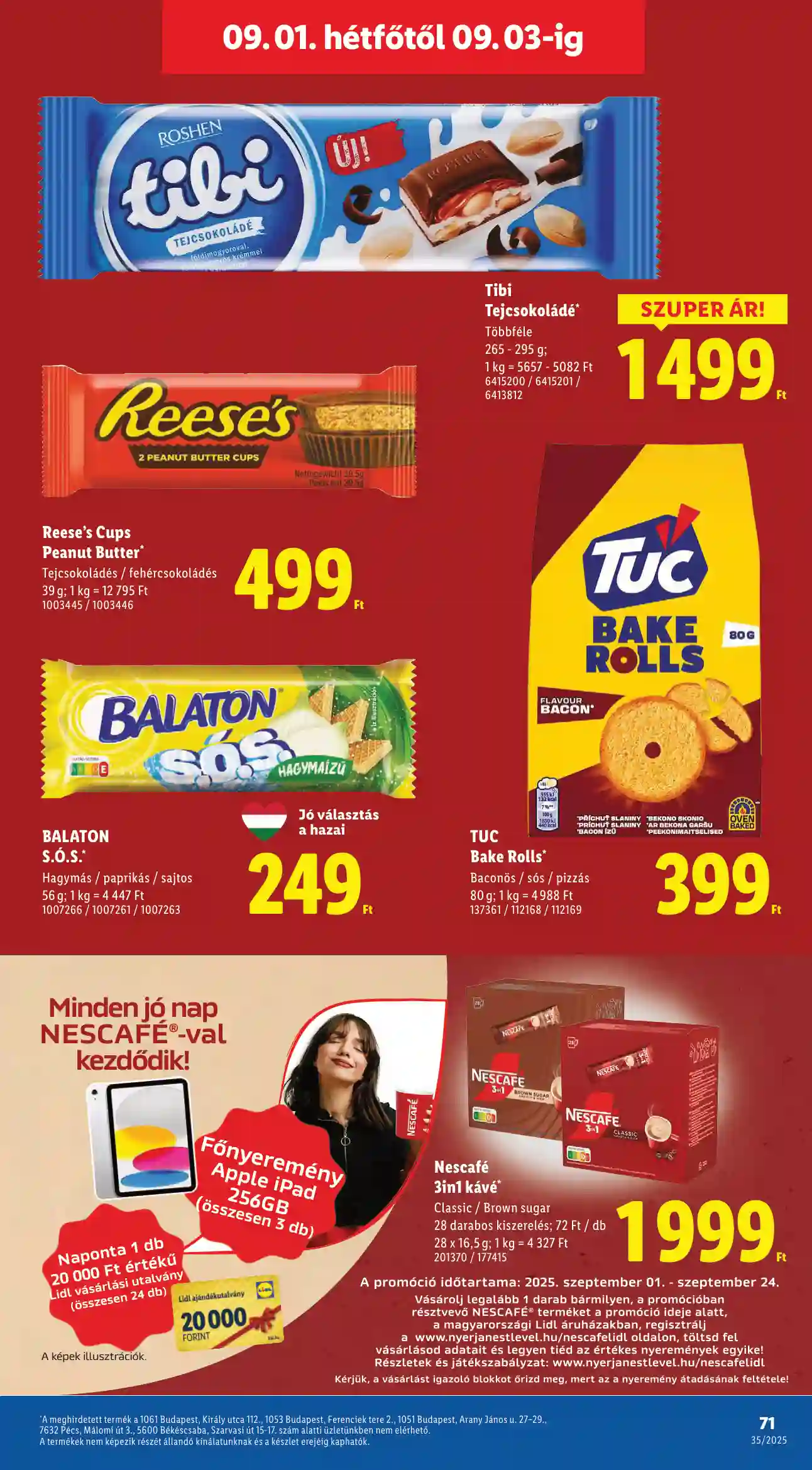 Lidl akciós újság 35. hét (Érvényes 08.28-tól) (69 oldal)
