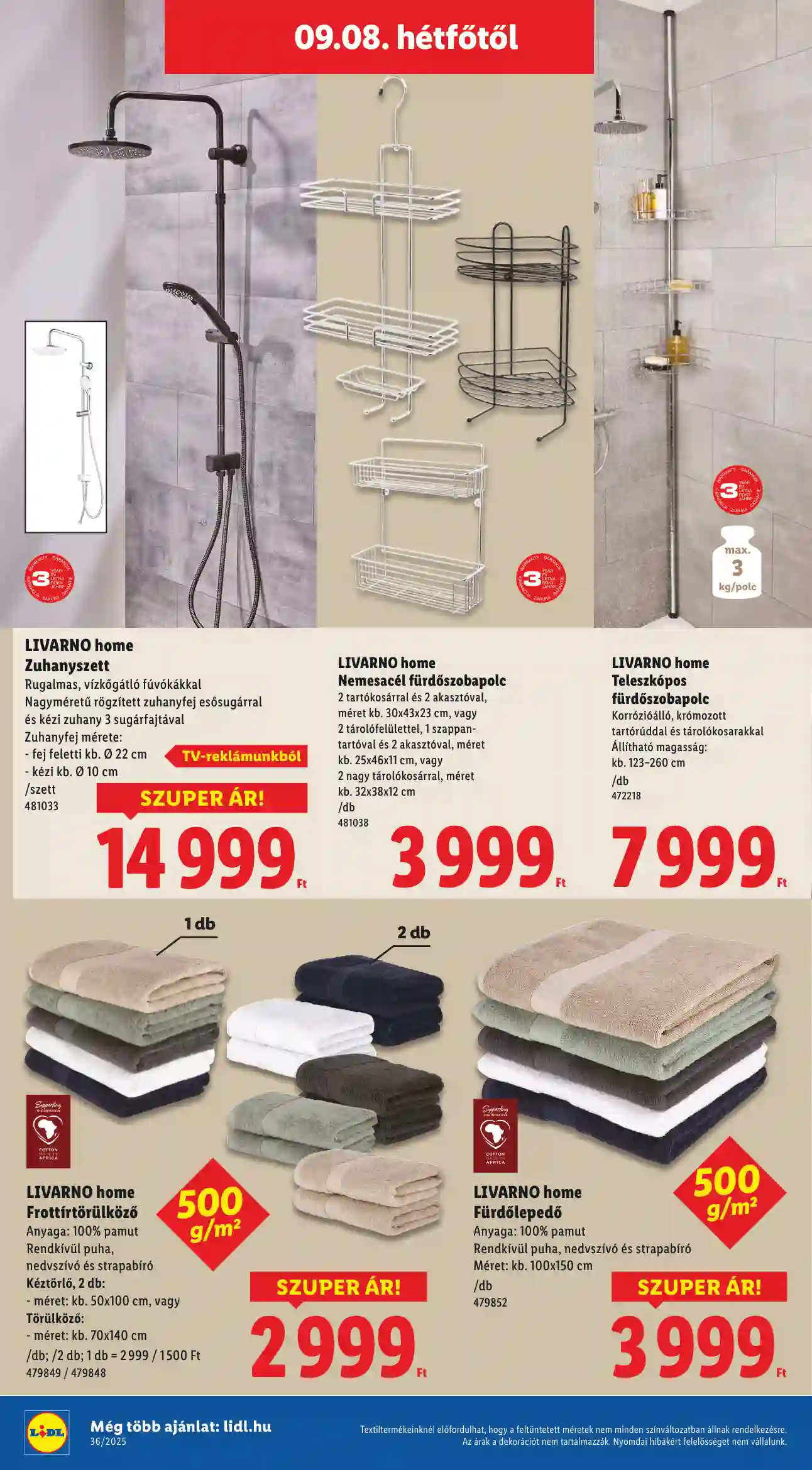 Lidl akciós újság 36. hét (Érvényes 09.04-től) (8 oldal)