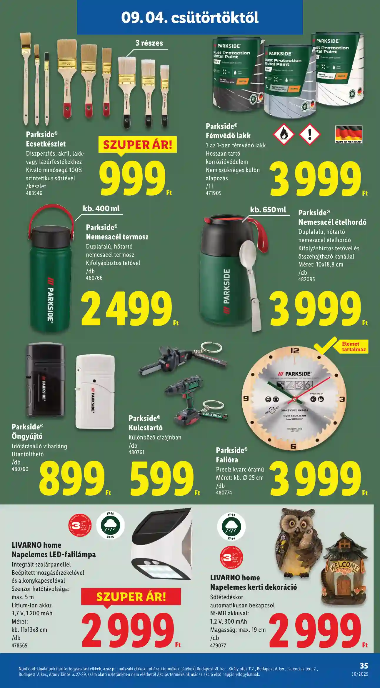 Lidl akciós újság 36. hét (Érvényes 09.04-től) (29 oldal)
