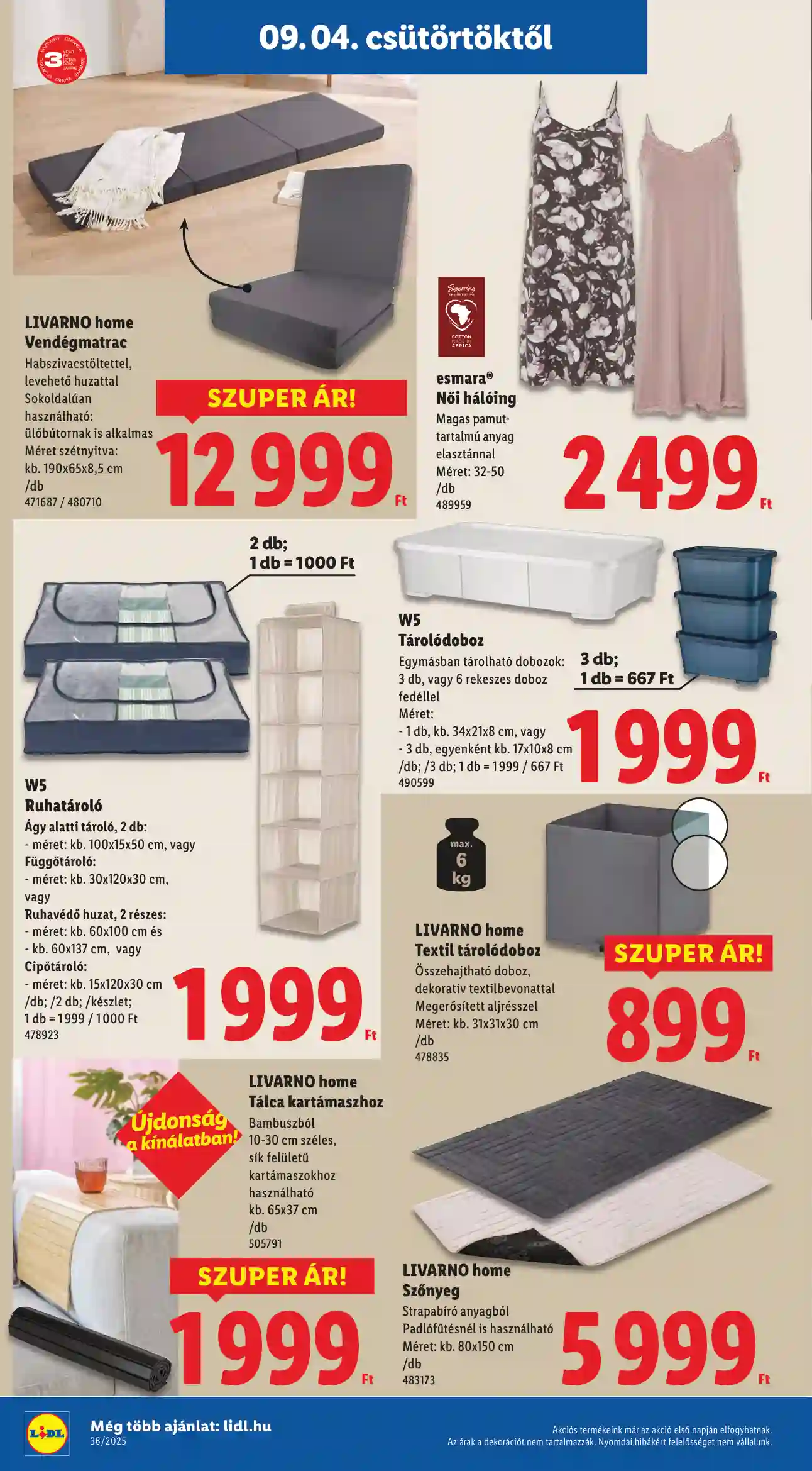Lidl akciós újság 36. hét (Érvényes 09.04-től) (32 oldal)