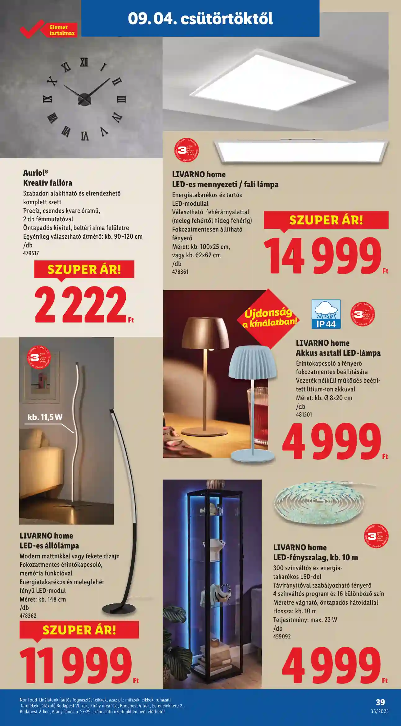 Lidl akciós újság 36. hét (Érvényes 09.04-től) (33 oldal)
