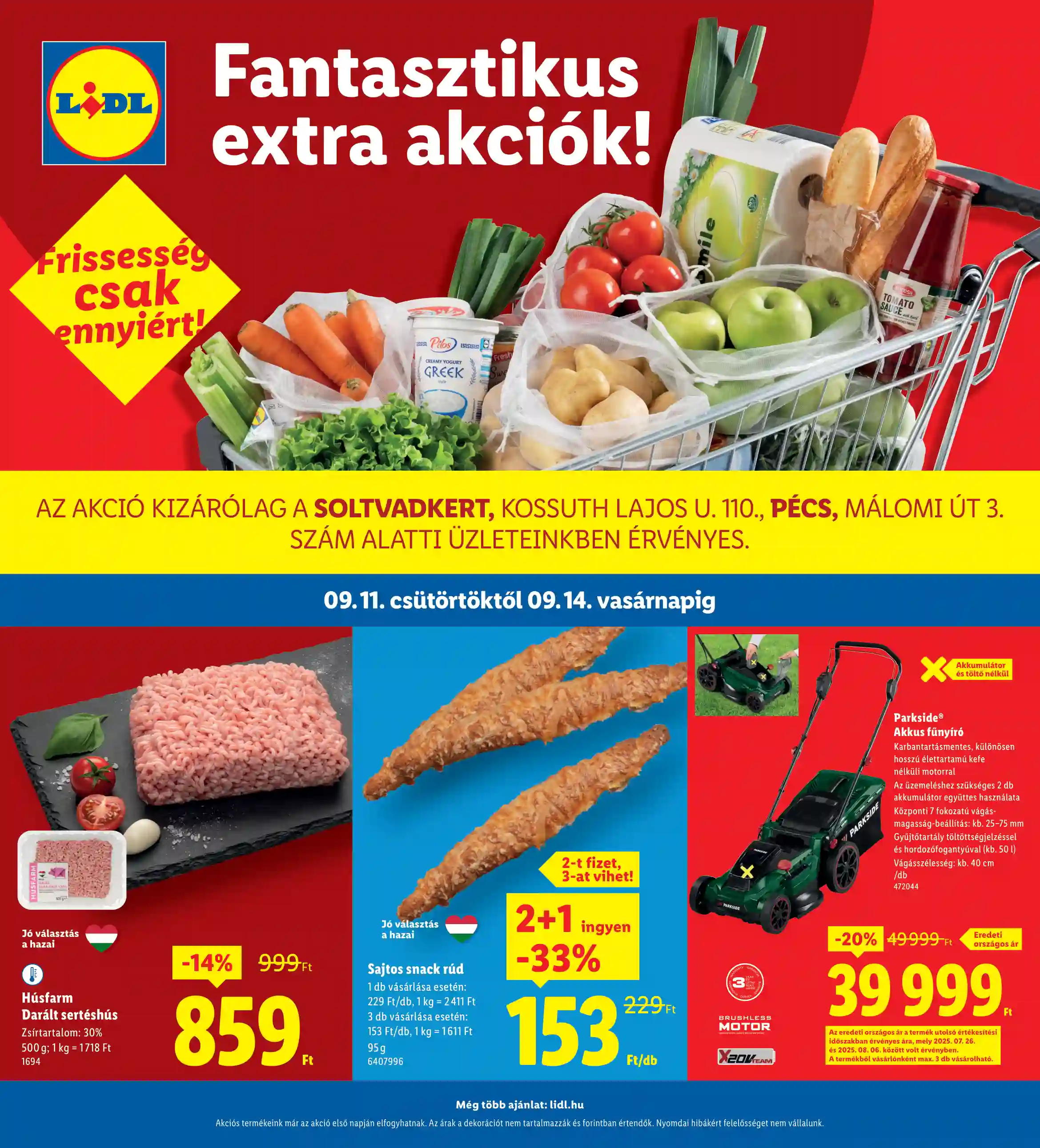 LIDL Regionális akciók 37.hét