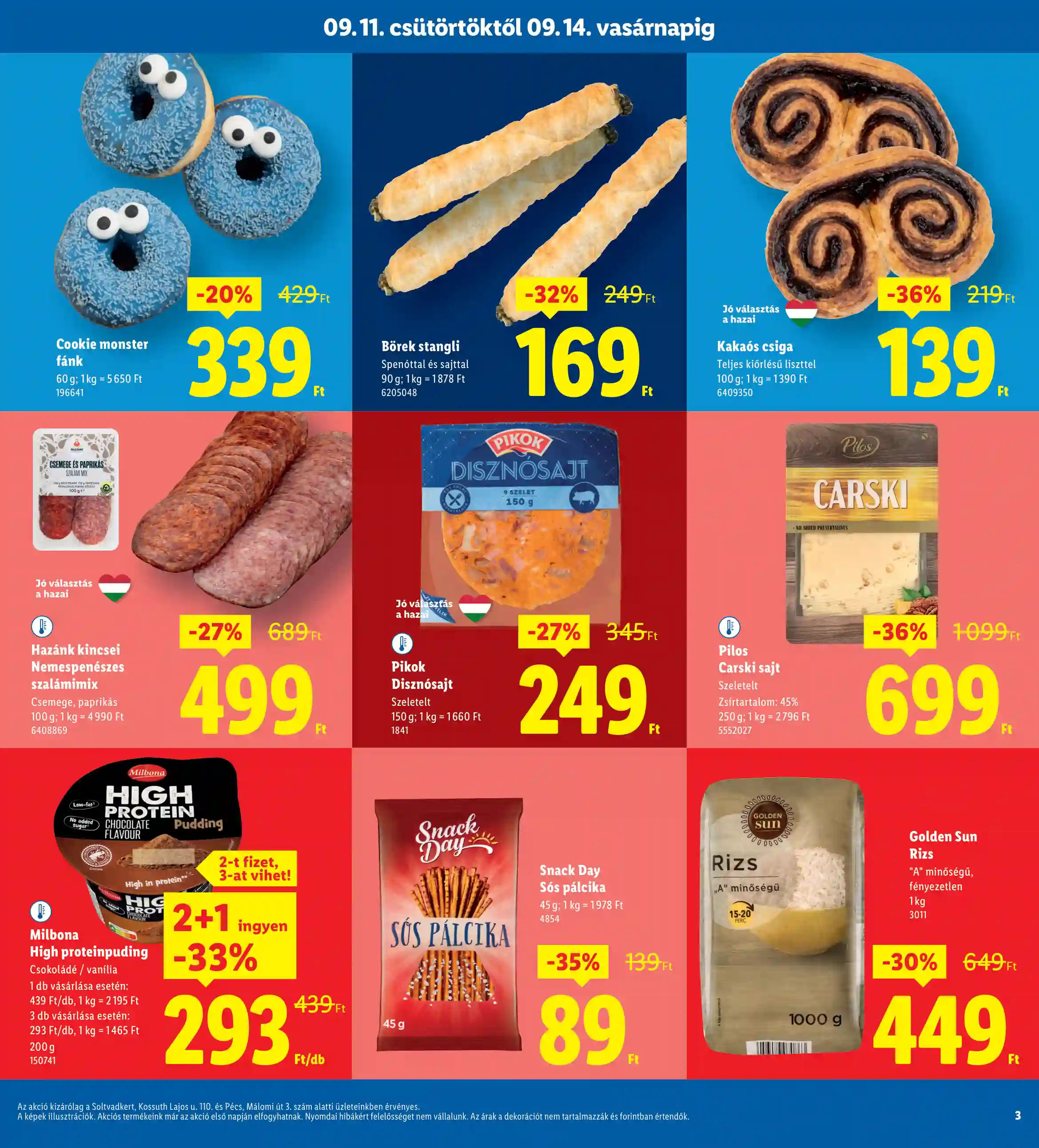 Lidl akciós újság 37. hét (Regionális akciók) (3 oldal)