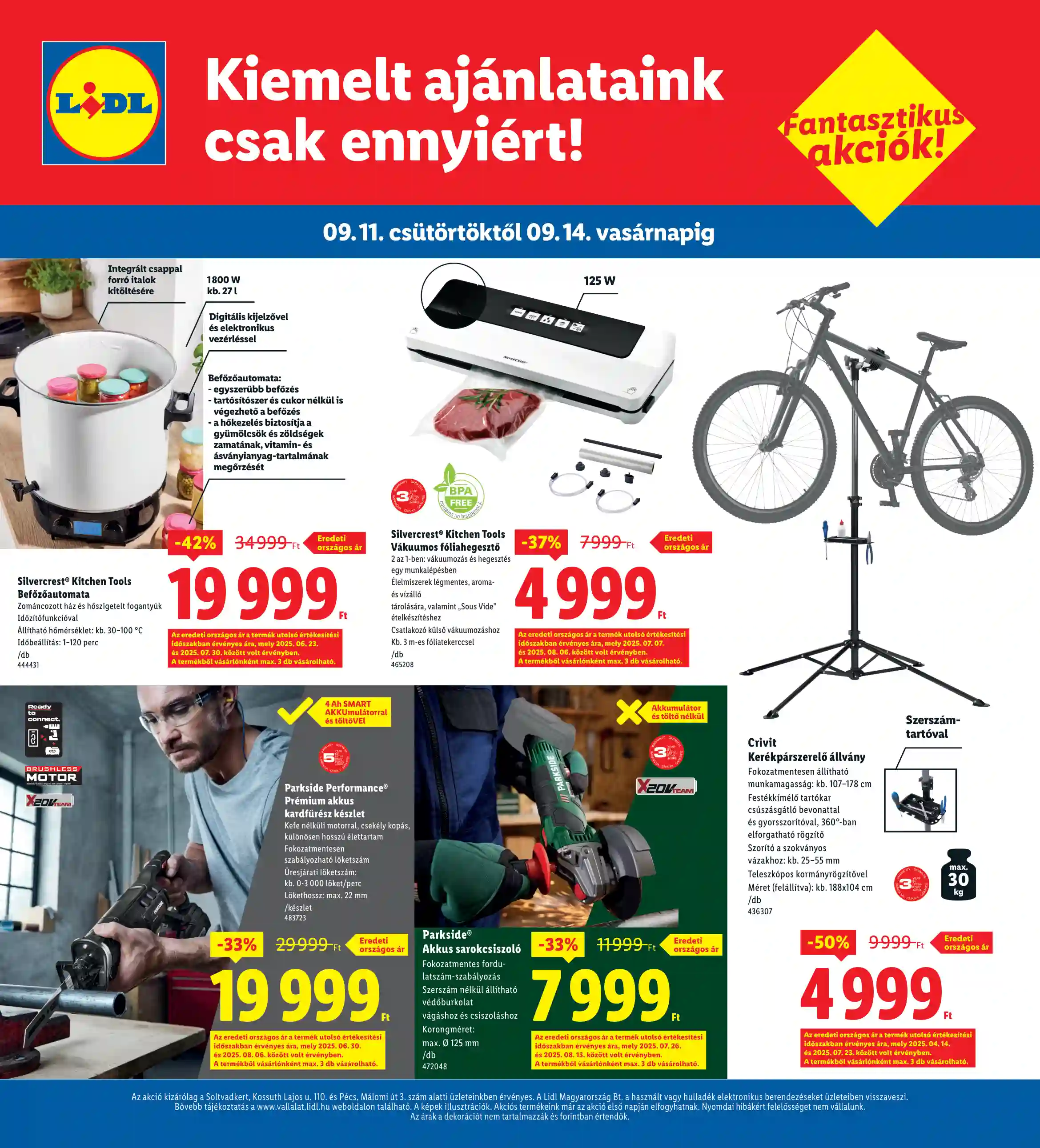 Lidl akciós újság 37. hét (Regionális akciók) (4 oldal)