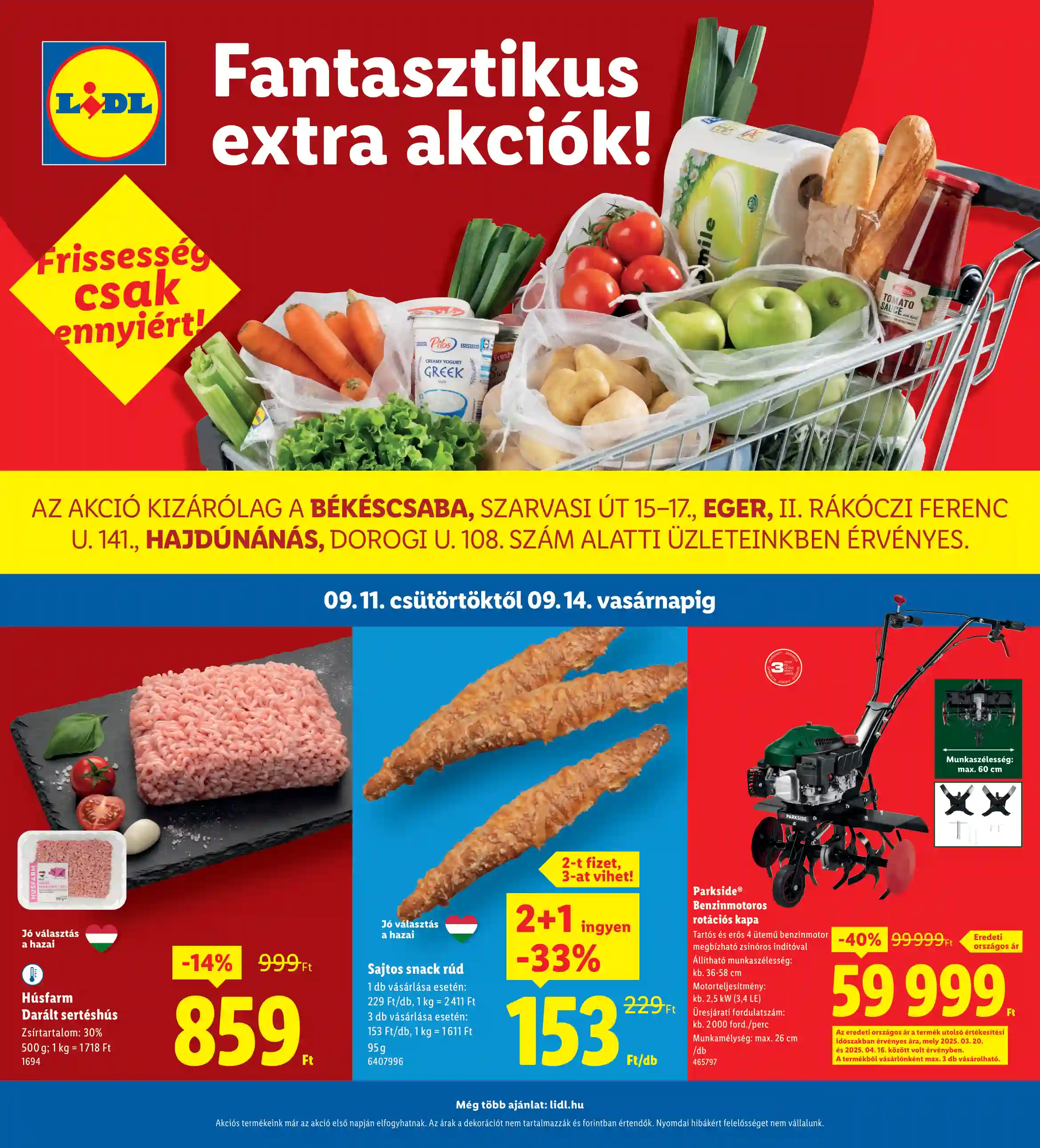 LIDL Regionális akciók 37.hét